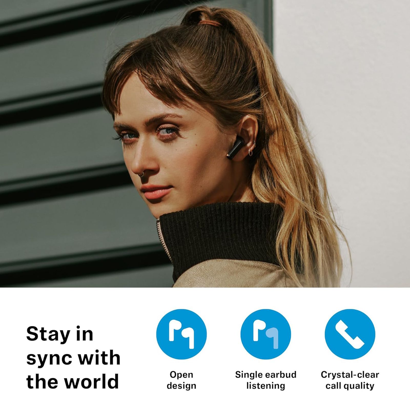 SENNHEISER Accentum Open OTW1BLK TWS Earbuds (IPX4 Splash & Sweat Resistance, Sennheiser Sound Tuning, Black) SENNHEISER Accentum Open OTW1BLK TWS Earbuds (IPX4 Splash & Sweat Resistance, Sennheiser Sound Tuning, Black)_9