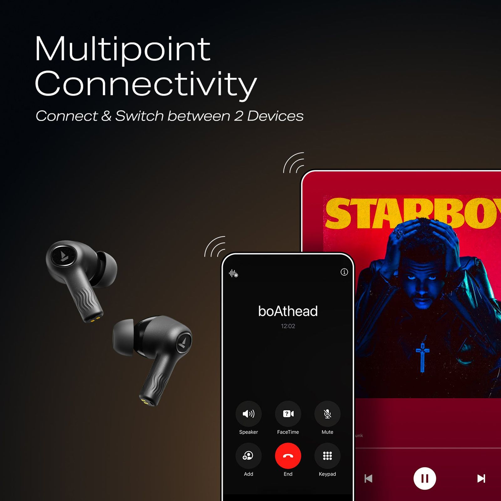 boAt Nirvana Ion ANC Pro TWS Earbuds with Active Noise Cancellation (IPX4 Water Resistant, Dual EQ Modes, Crystal Black)_9