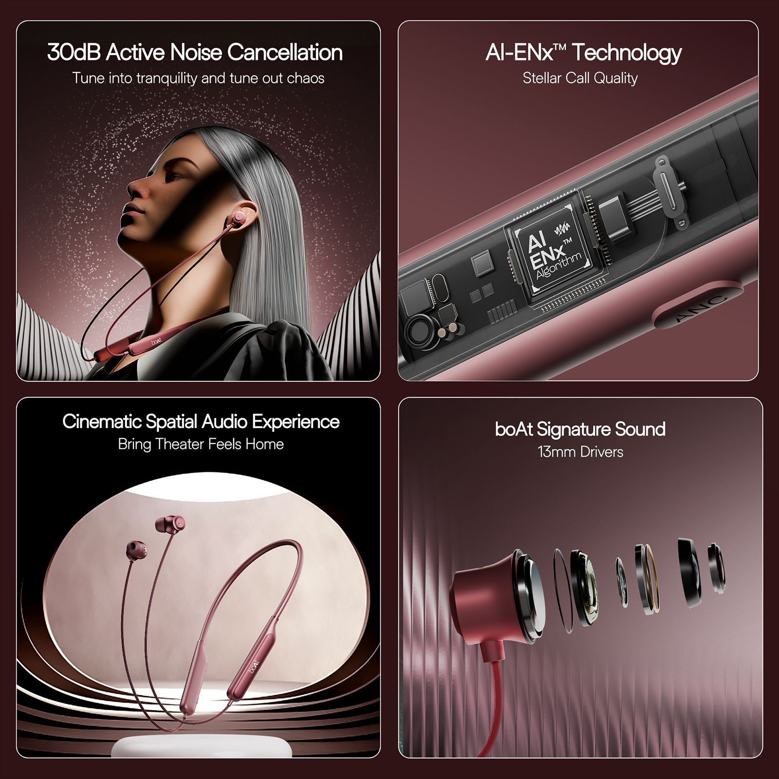 boAt Rockerz 210 Neckband with Active Noise Cancellation (IPX4 Water Resistant, Cinematic Spatial Audio, Ruby Red)_1