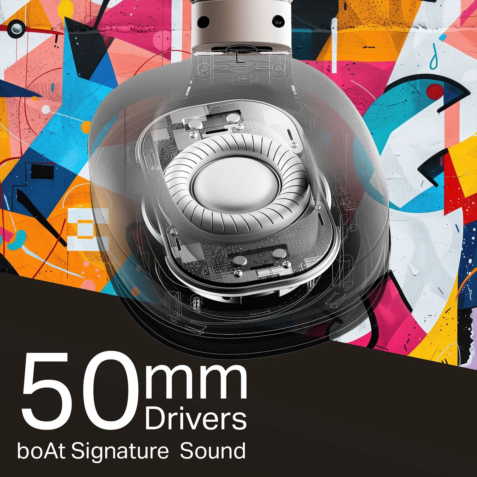 boAt Rockerz Plus 550 Bluetooth Headphone with Mic (Dual Pairing, Over Ear, White Prism) boAt Rockerz Plus 550 Bluetooth Headphone with Mic (Dual Pairing, Over Ear, White Prism)_3