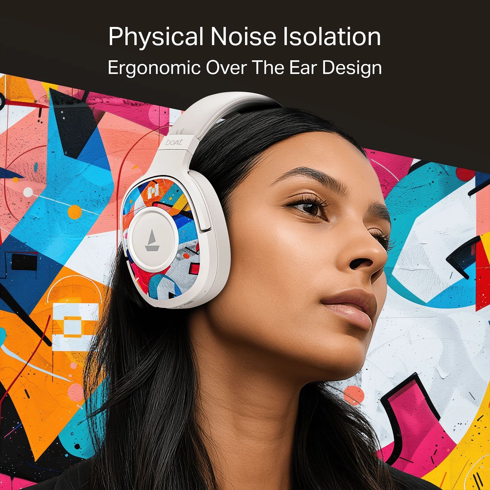 boAt Rockerz Plus 550 Bluetooth Headphone with Mic (Dual Pairing, Over Ear, White Prism) boAt Rockerz Plus 550 Bluetooth Headphone with Mic (Dual Pairing, Over Ear, White Prism)_4