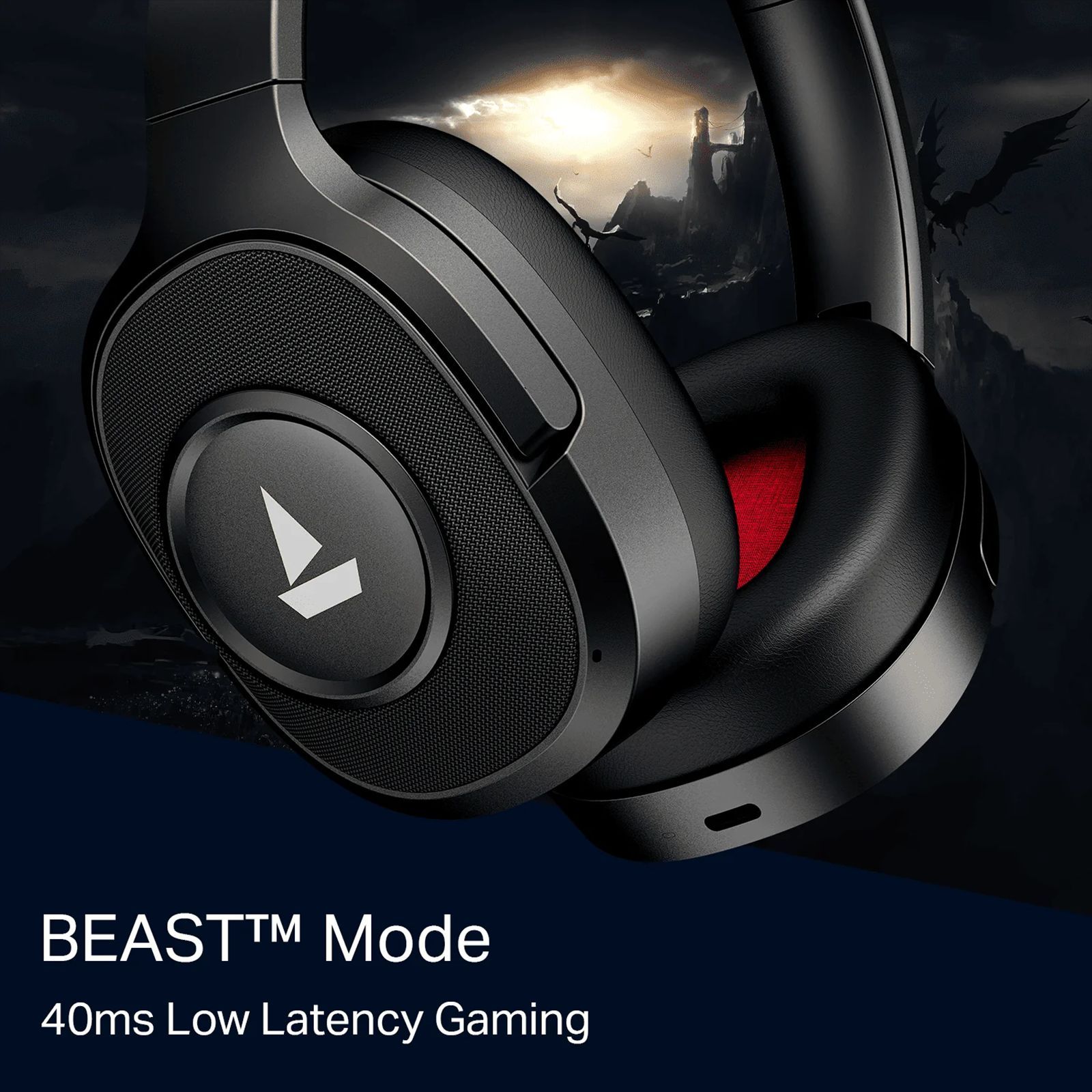 boAt Rockerz Plus 550 ANC Bluetooth with Mic (ENx Technology, Over Ear, Cosmic Black)_5