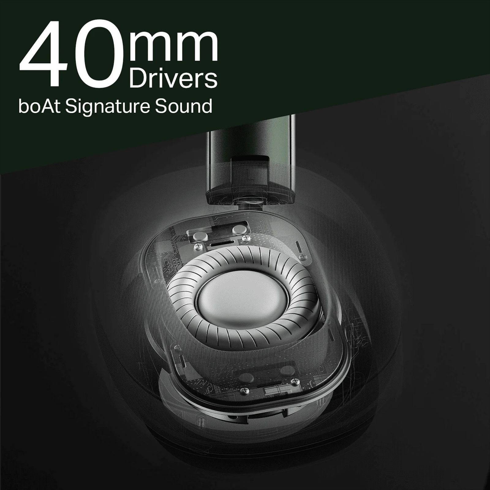 boAt Rockerz Plus 550 ANC Bluetooth with Mic (ENx Technology, Over Ear, Green Militia)_4