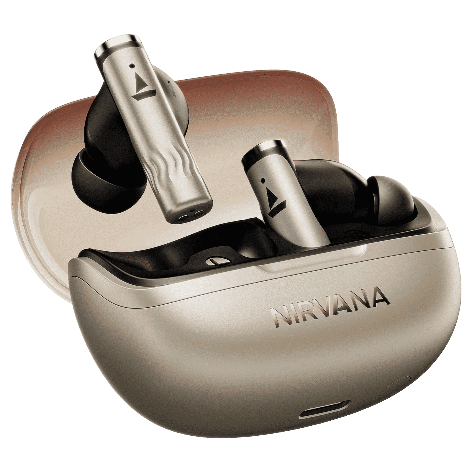 boAt Nirvana Zenith Pro TWS Earbuds with Hybrid Adaptive Active Noise Cancellation (IPX4 Water Resistance, Google Fast Pair, Platinum Gold) boAt Nirvana Zenith Pro TWS Earbuds with Hybrid Adaptive Active Noise Cancellation (IPX4 Water Resistance, Google Fast Pair, Platinum Gold)_1