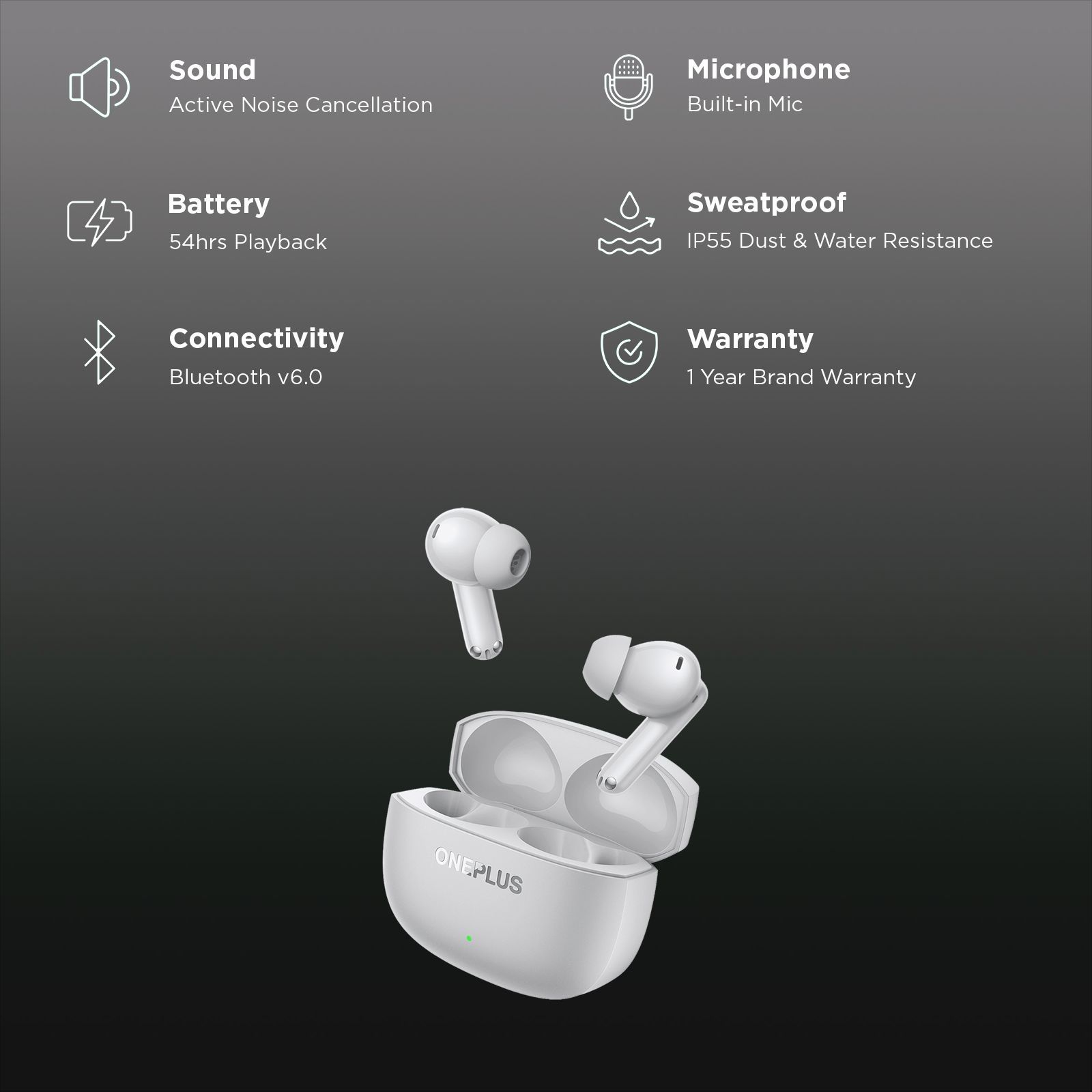 OnePlus Nord Buds 4 Pro E518A TWS Earbuds with Active Noise Cancellation (IP55 Dust & Water Resistance, 6 Mic AI Clear Call, Radiant Gray) OnePlus Nord Buds 4 Pro E518A TWS Earbuds with Active Noise Cancellation (IP55 Dust & Water Resistance, 6 Mic AI Clear Call, Radiant Gray)_2
