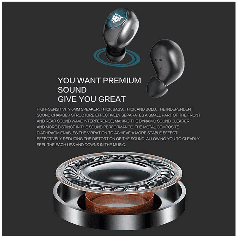 ANT AUDIO Wave TWS 750 TWS Earbuds (Hi-Fi Stereo Sound, Black & Blue)_6