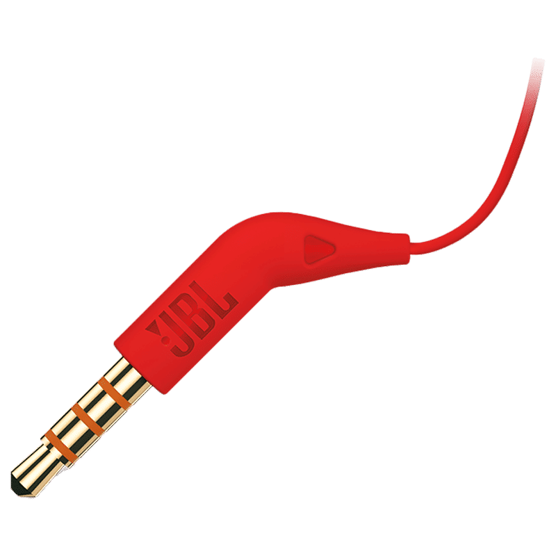 JBL Tune 110 JBLT110RED In-Ear Wired Earphone with Mic (JBL Pure Bass sound, Red)_5