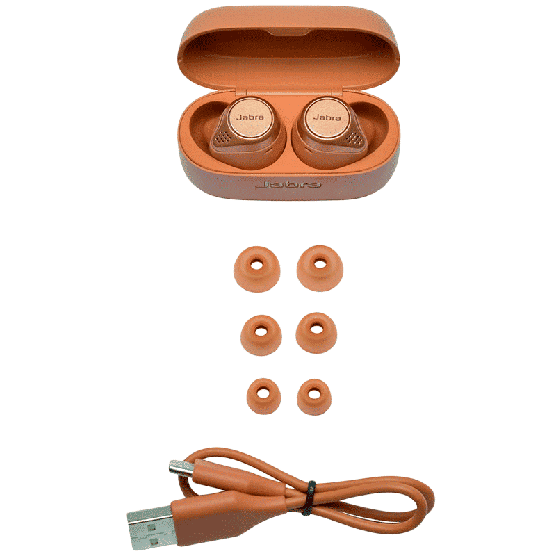 Jabra Elite Active 75t 100-99091003-40 In-Ear Active Noise Cancellation Truly Wireless Earbuds with Mic (Voice Assistant Supported, Sienna)_6