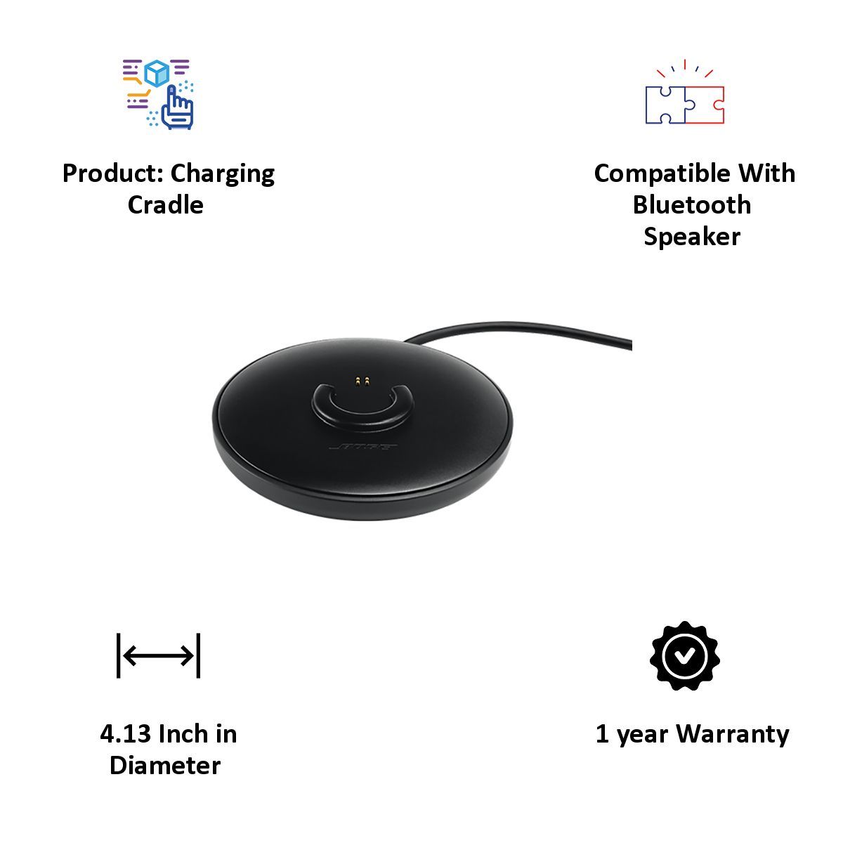 BOSE Soundlink Revolve Charging Cradle for (782298-0010, Black)_3