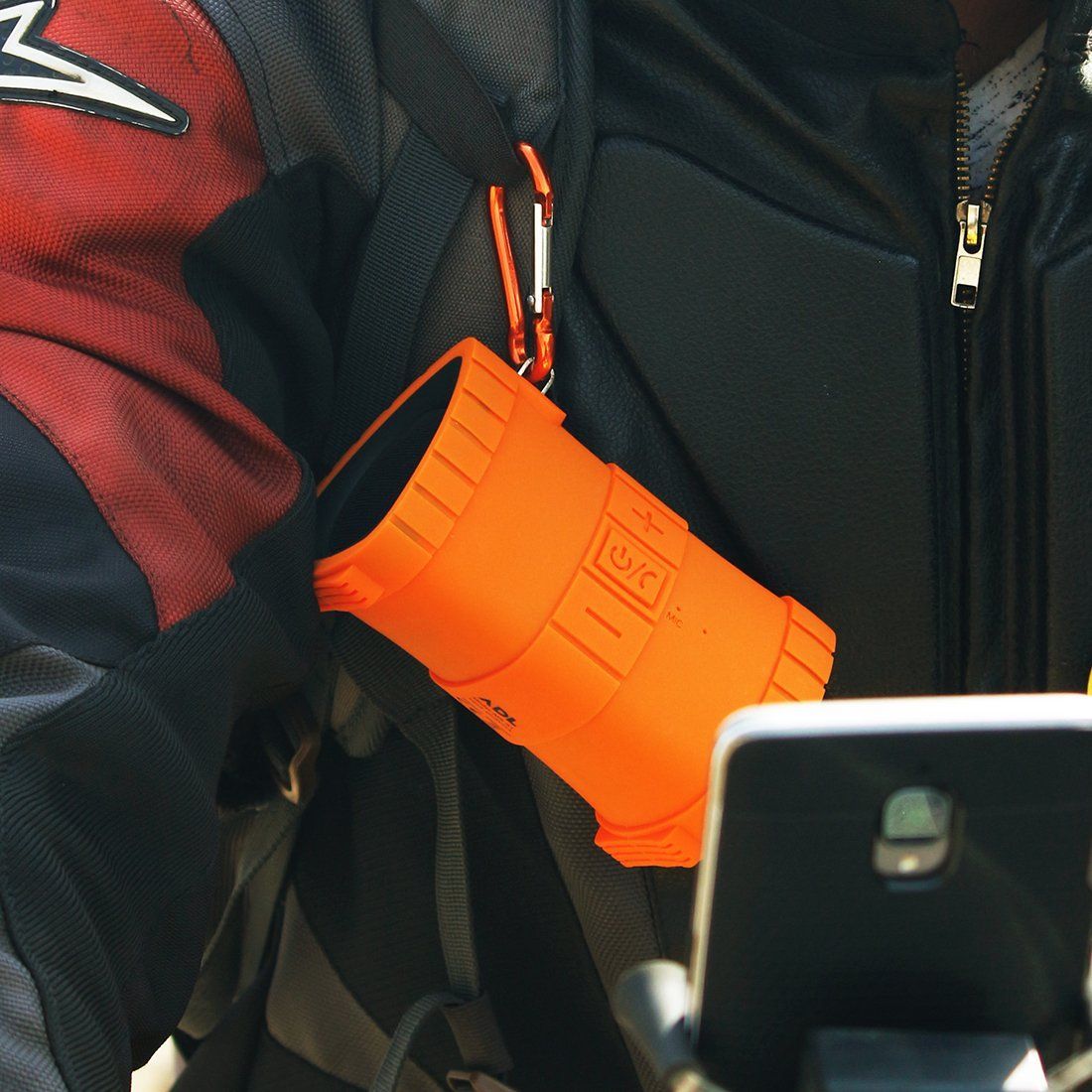 ADL Submarine A1 6W Portable Bluetooth Speaker (IP67 Water Proof, 15 Hours Playback Time, Mono Channel, Orange)_5