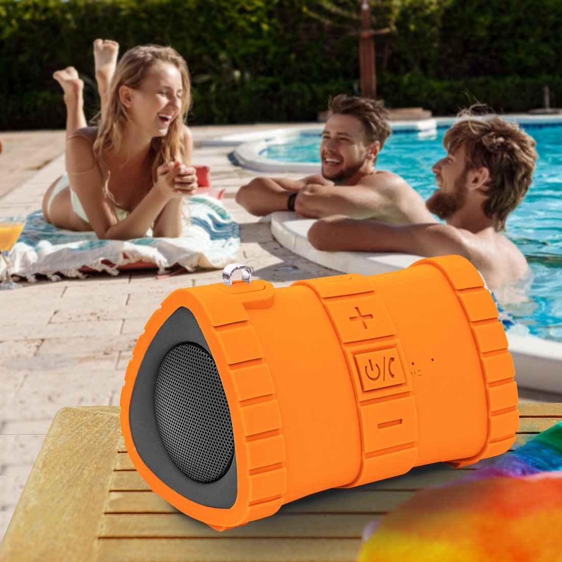 ADL Submarine A1 6W Portable Bluetooth Speaker (IP67 Water Proof, 15 Hours Playback Time, Mono Channel, Orange)_6