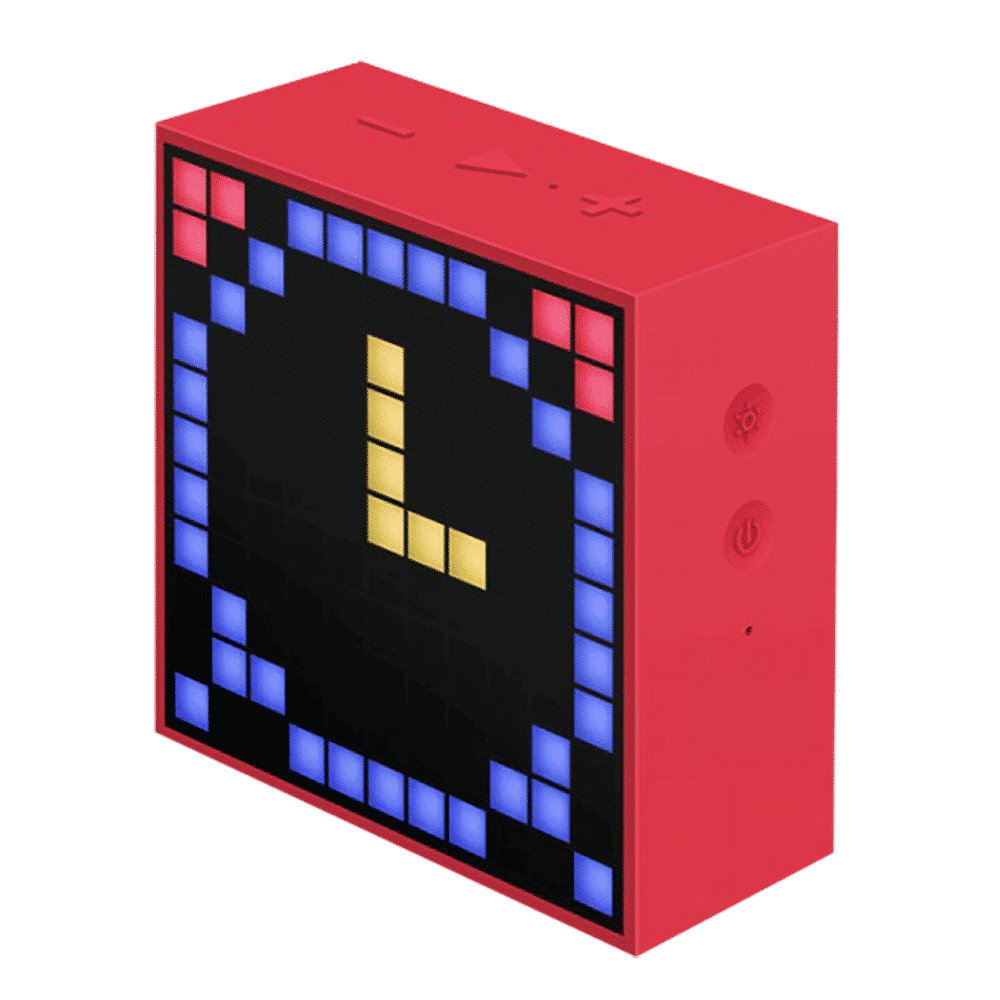 Divoom TimeBox Mini with Built-in Mic for Voice Memo Smart Speaker (Smart Alarm, Red) Divoom TimeBox Mini with Built-in Mic for Voice Memo Smart Speaker (Smart Alarm, Red)_4