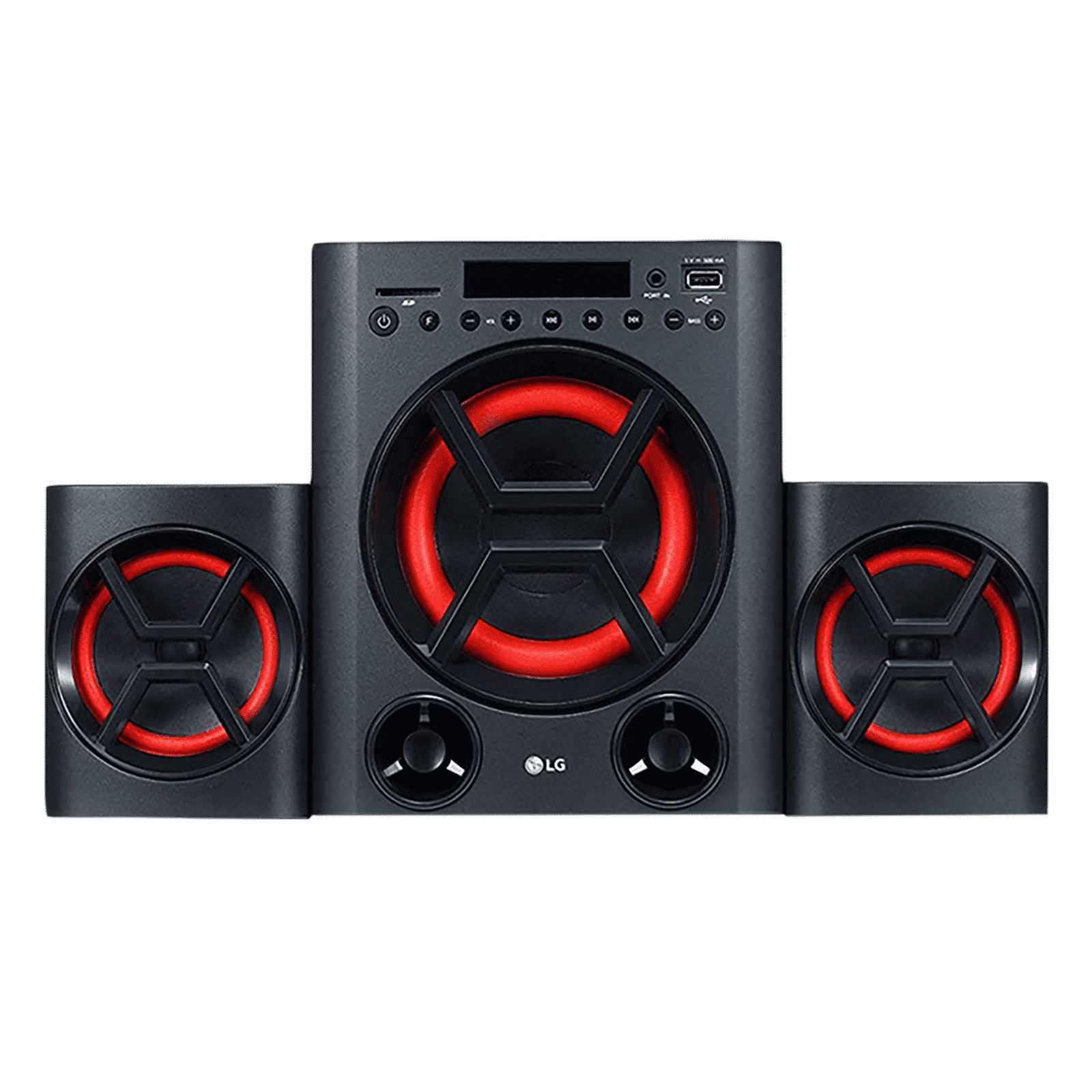 LG 40W Multimedia Speaker (Deep Bass Sound, 2.1 Channel, Red) LG 40W Multimedia Speaker (Deep Bass Sound, 2.1 Channel, Red)_1