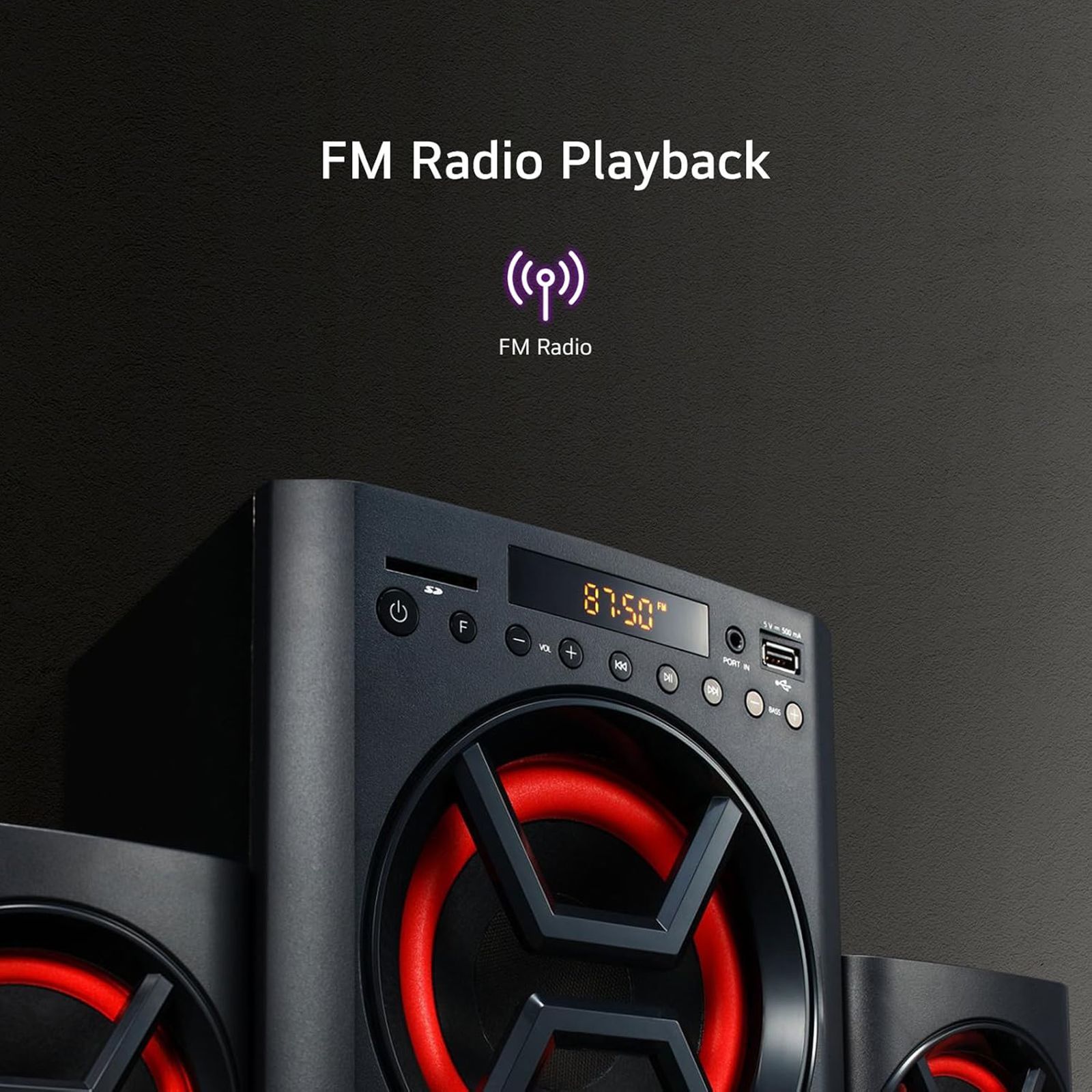 LG 40W Multimedia Speaker (Deep Bass Sound, 2.1 Channel, Red) LG 40W Multimedia Speaker (Deep Bass Sound, 2.1 Channel, Red)_14