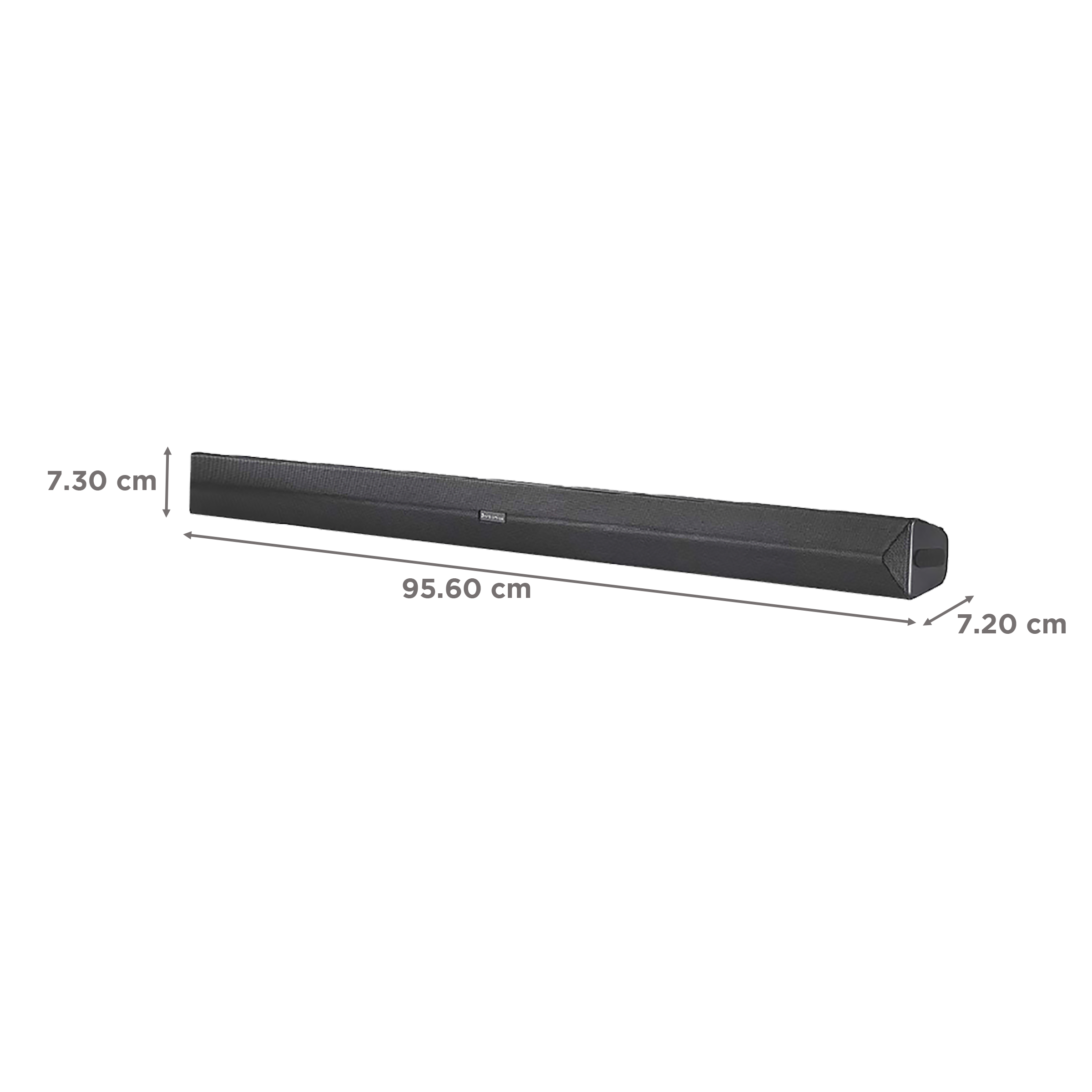 PORTRONICS Sound Slick II 40W Soundbar with Remote (Stereo Sound, 2.0 Channel, Black)_3