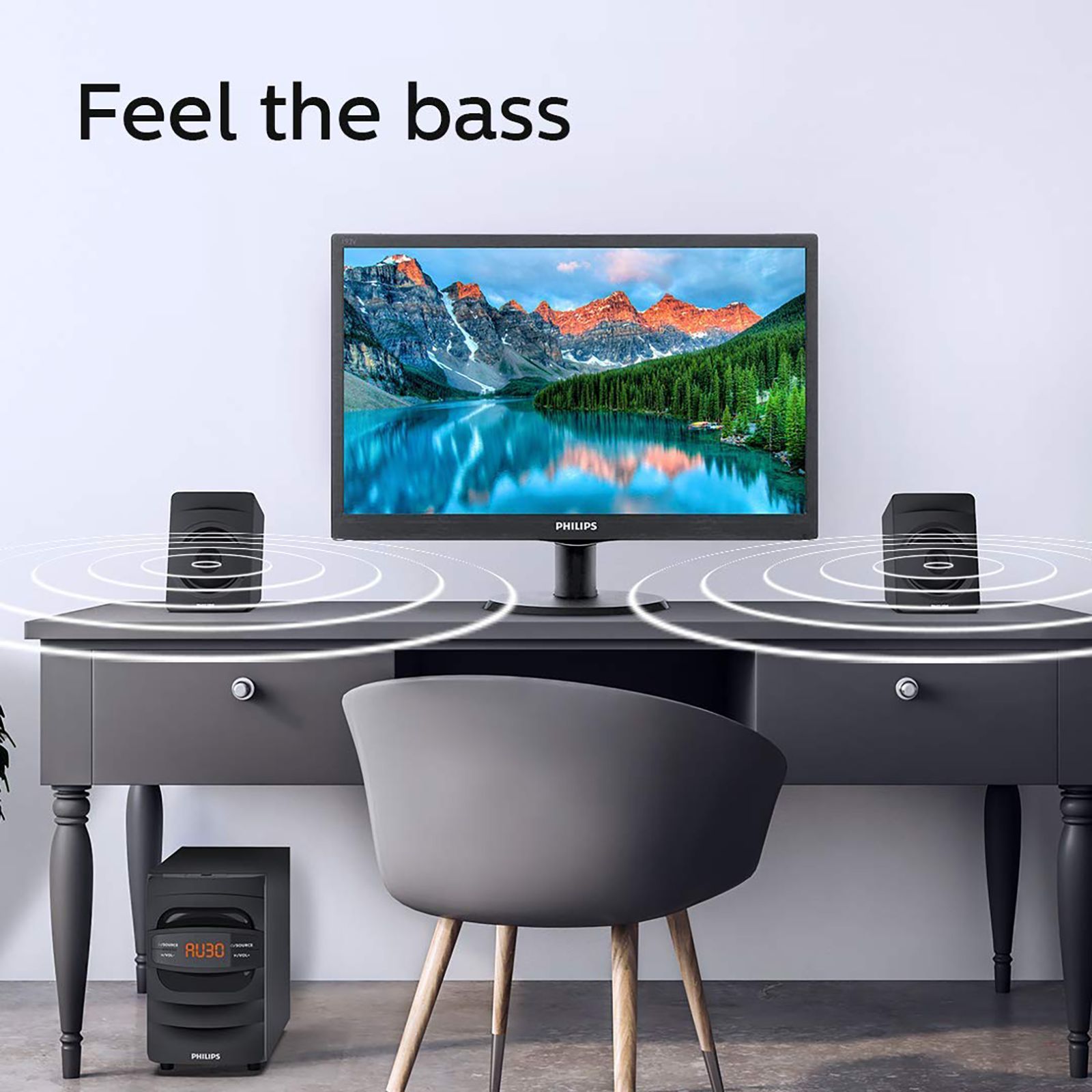 PHILIPS 31W Multimedia Speaker (Surround Sound, 2.1 Channel, Black)_9