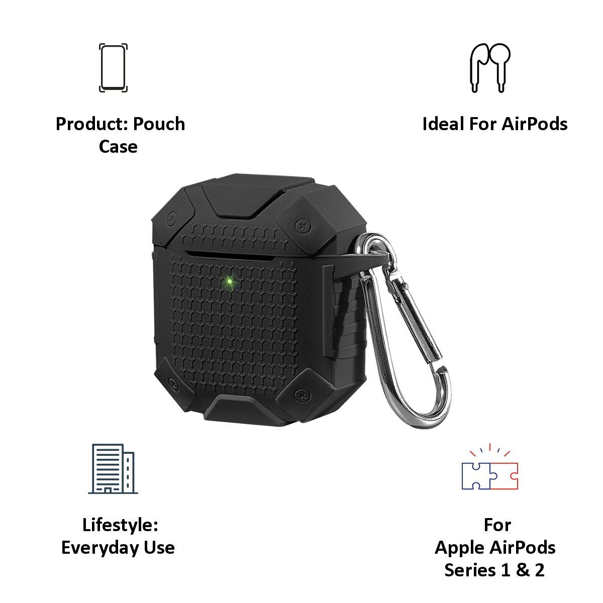 stuffcool AirPods Charging Case (VPAIRPOD, Black)_3