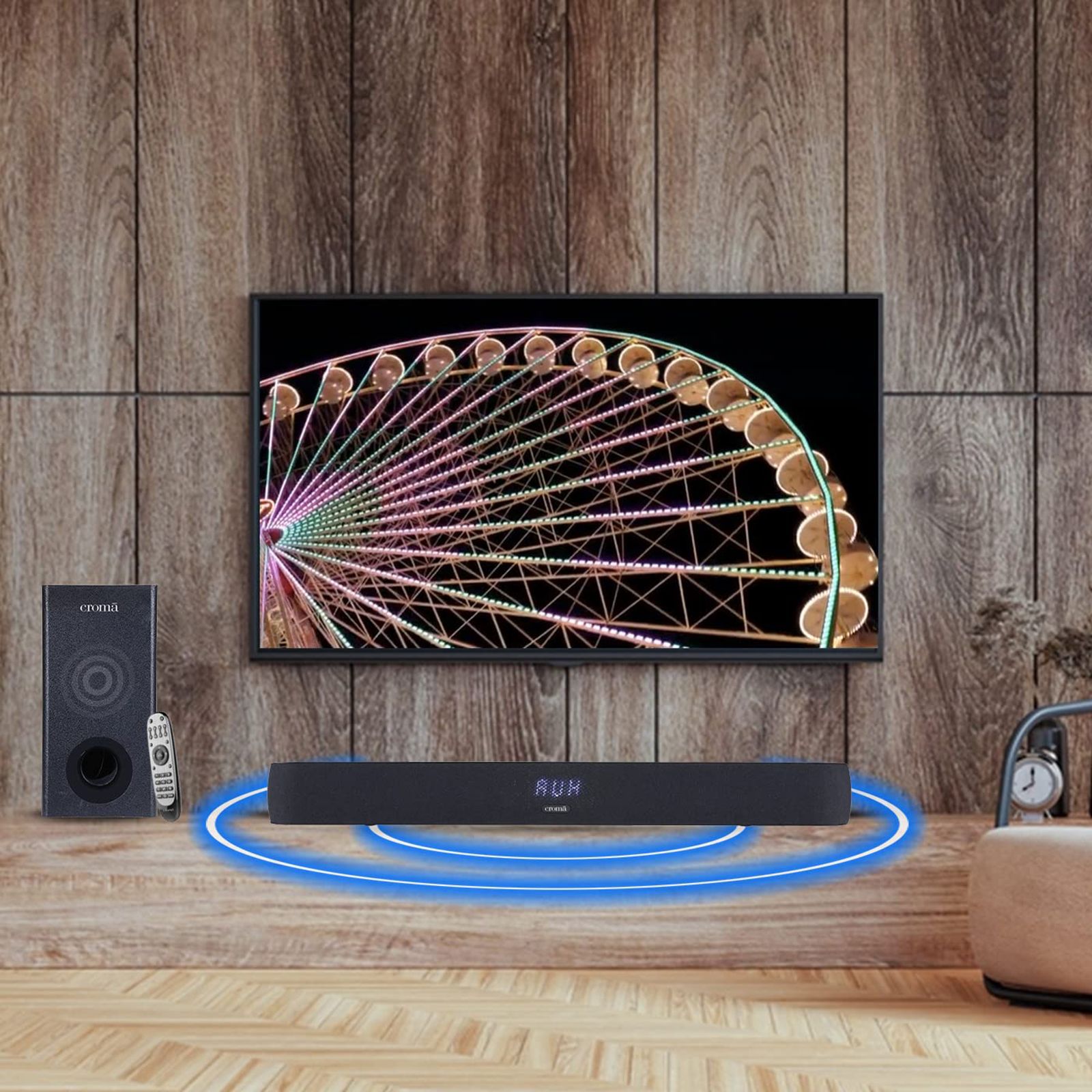 Croma 240W Bluetooth Soundbar with Remote (Rich Bass, 2.1 Channel, Black)_12