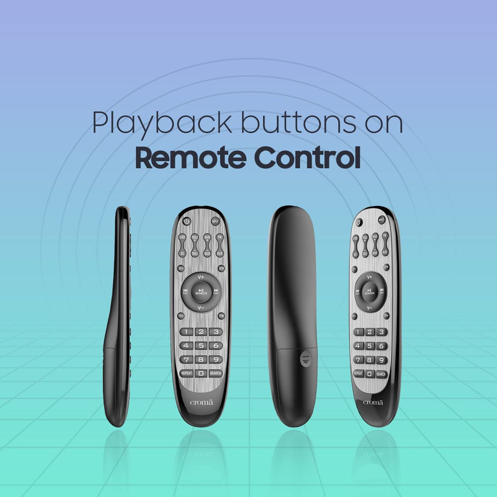 Croma 240W Bluetooth Soundbar with Remote (Rich Bass, 2.1 Channel, Black)_14