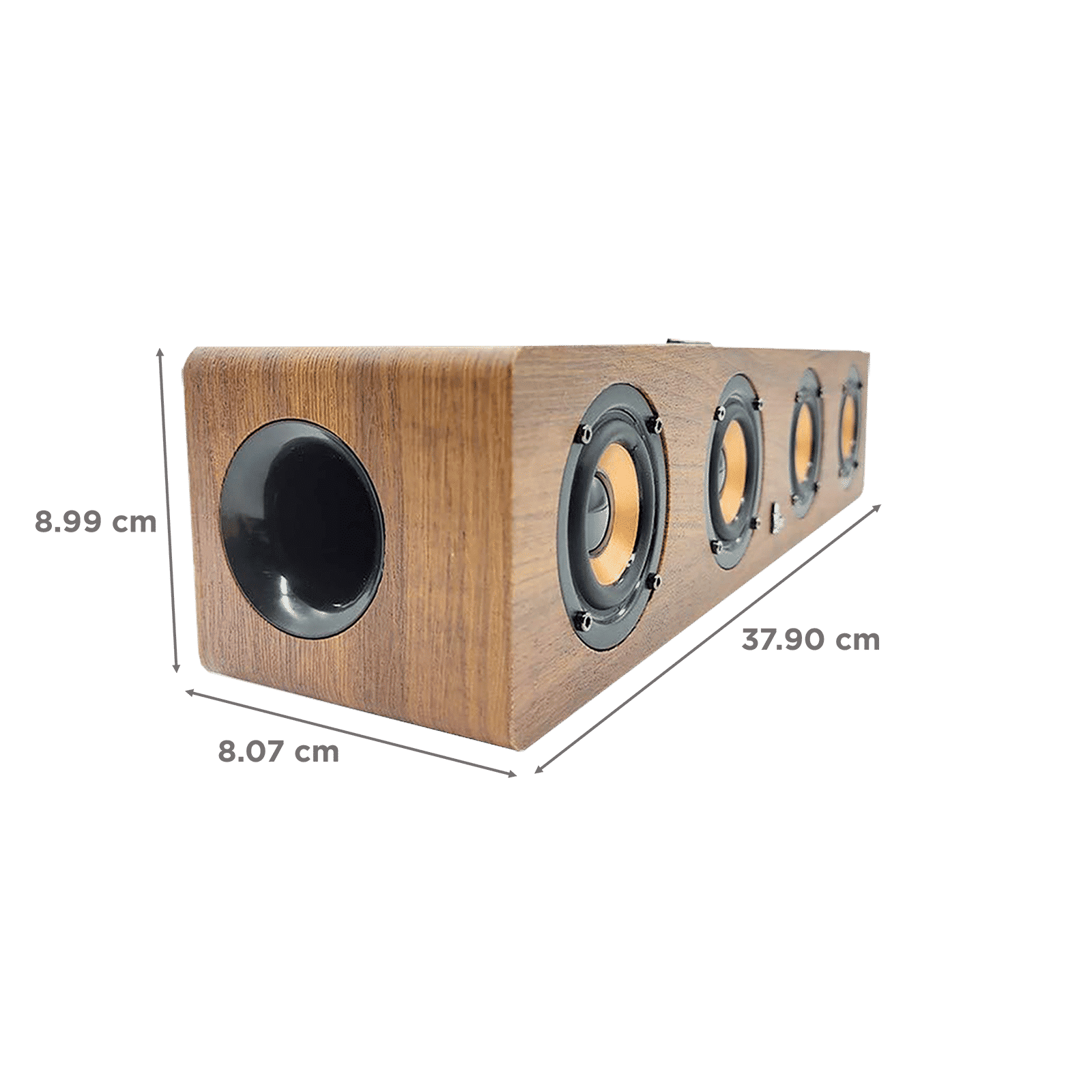 iGear Ensemble 20 W Bluetooth Portable Soundbar (iG-1130, Brown)_3