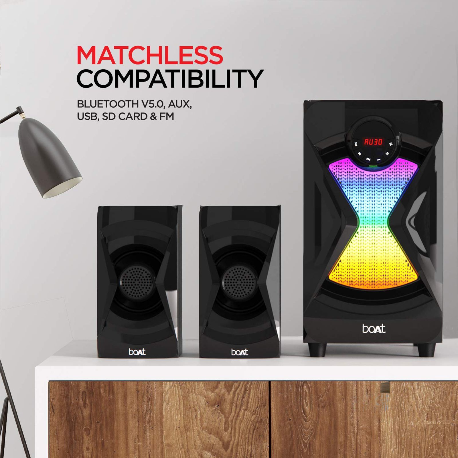 boAt 2.1 Channel 50 Watt Multi-Channel Speaker (Bluetooth 5.0, Blitz 1500, Black)_9