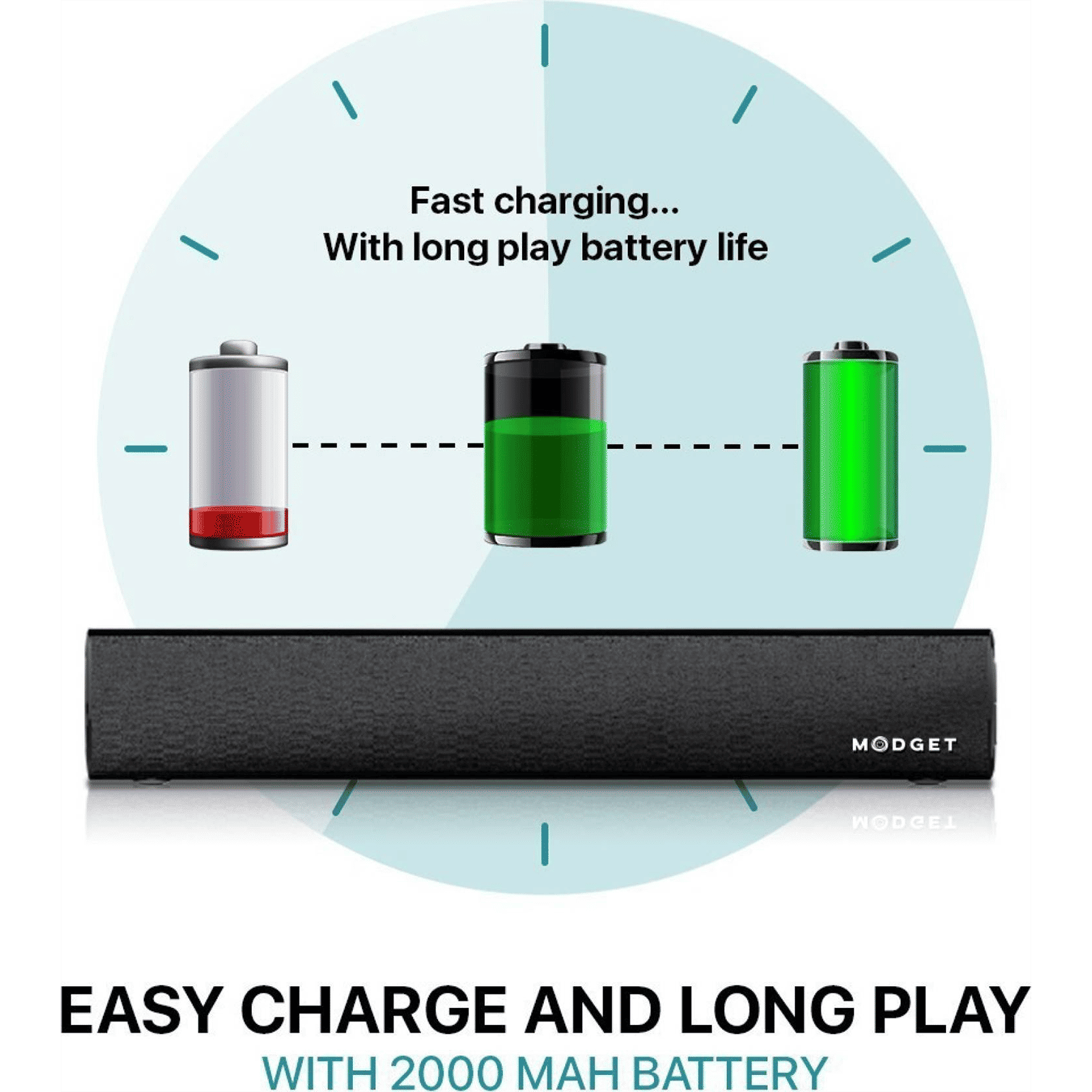 MODGET MOG111BT2.0 Channel 20 Watts Sound Bar  (Deep Bass, Black)_6