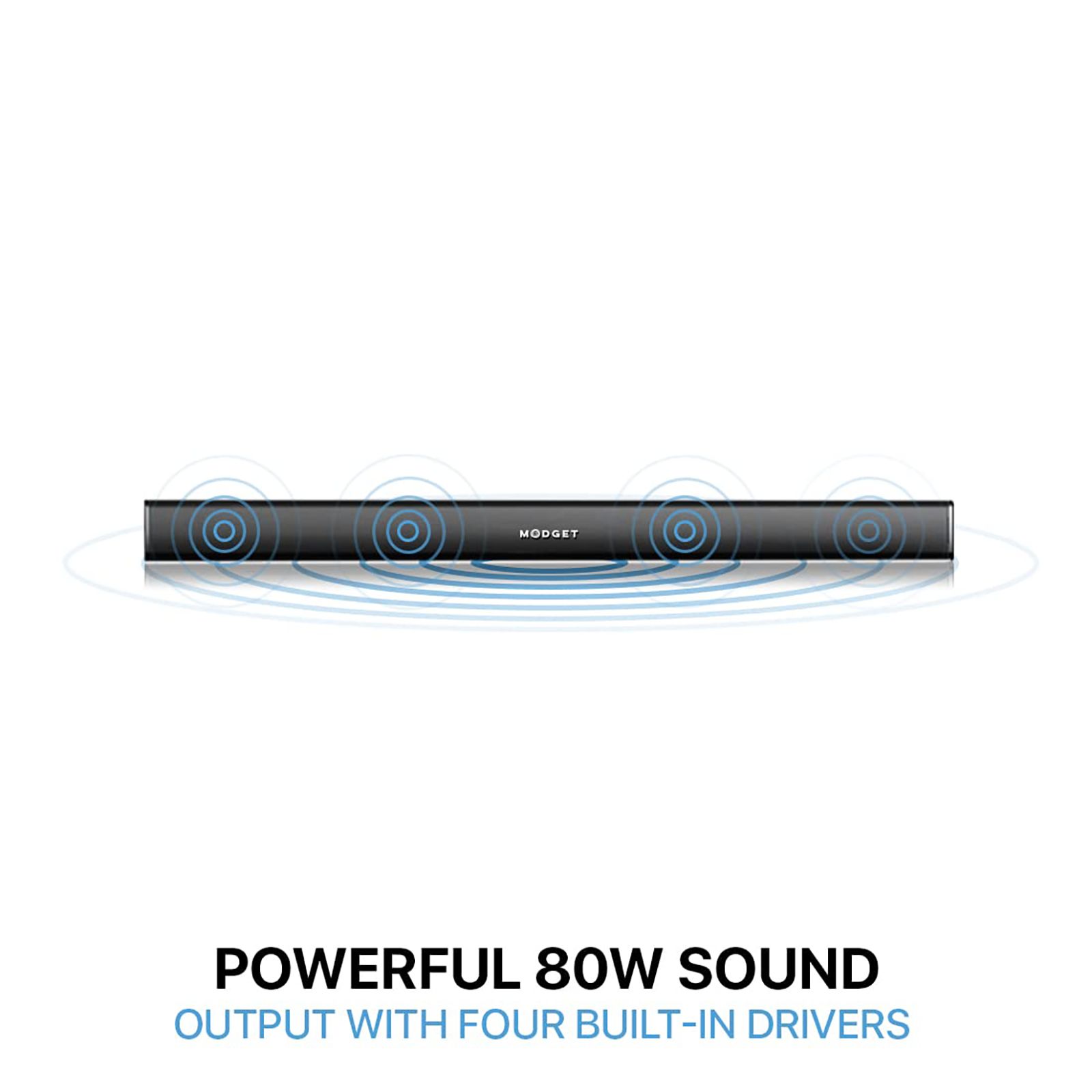 MODGET MOG333BT4.1 Channel 80 Watts Sound Bar  (Astonishing Cinematic Experience, Black)_10
