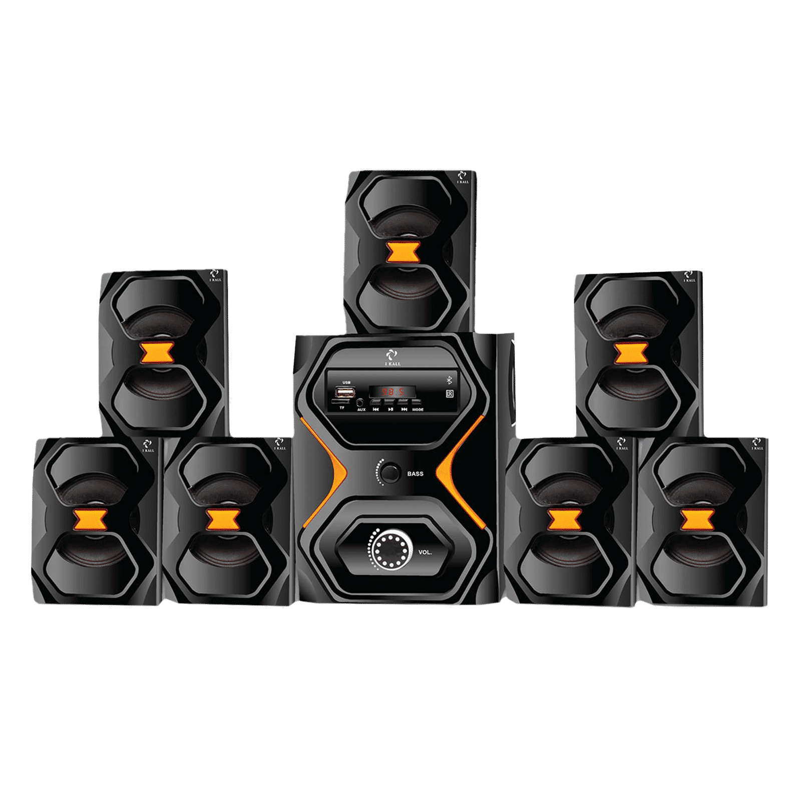 I KALL IK-2222 90 Watts Multimedia Standard Home Theatre with Remote(Room-filling Audio, 7.1 Channel, Black) I KALL IK-2222 90 Watts Multimedia Standard Home Theatre with Remote(Room-filling Audio, 7.1 Channel, Black)_1