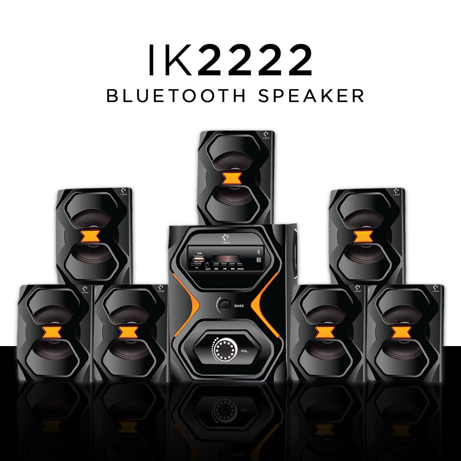 I KALL IK-2222 90 Watts Multimedia Standard Home Theatre with Remote(Room-filling Audio, 7.1 Channel, Black) I KALL IK-2222 90 Watts Multimedia Standard Home Theatre with Remote(Room-filling Audio, 7.1 Channel, Black)_4