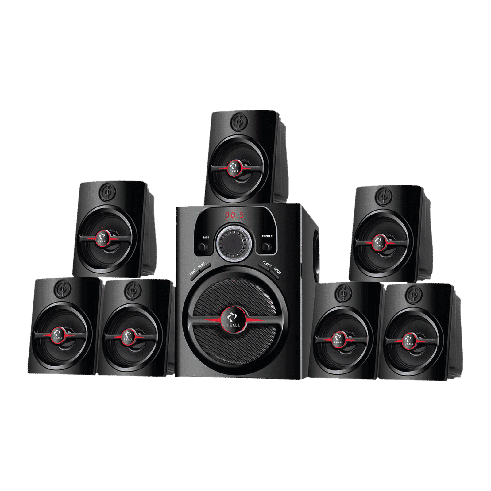 I KALL 70 Watts 7.1 Channel Mono Channel Multimedia Home Theatre System (Bluetooth, IK-4444, Black)_1