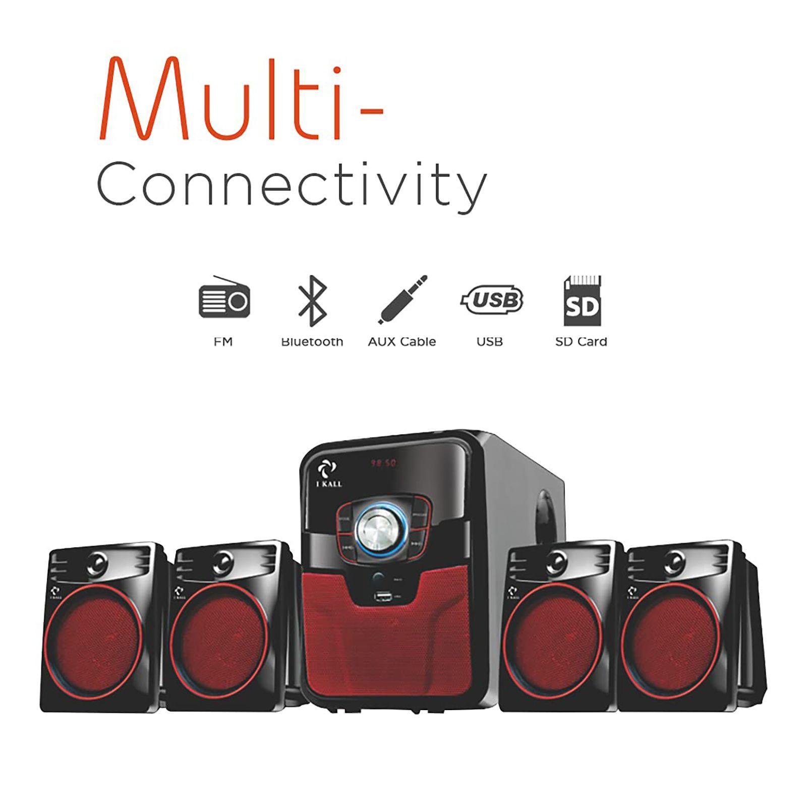 I KALL IK-405 60W Bluetooth Home Theatre with Remote (Immersive Sound, 4.1 Channel, Black)_7