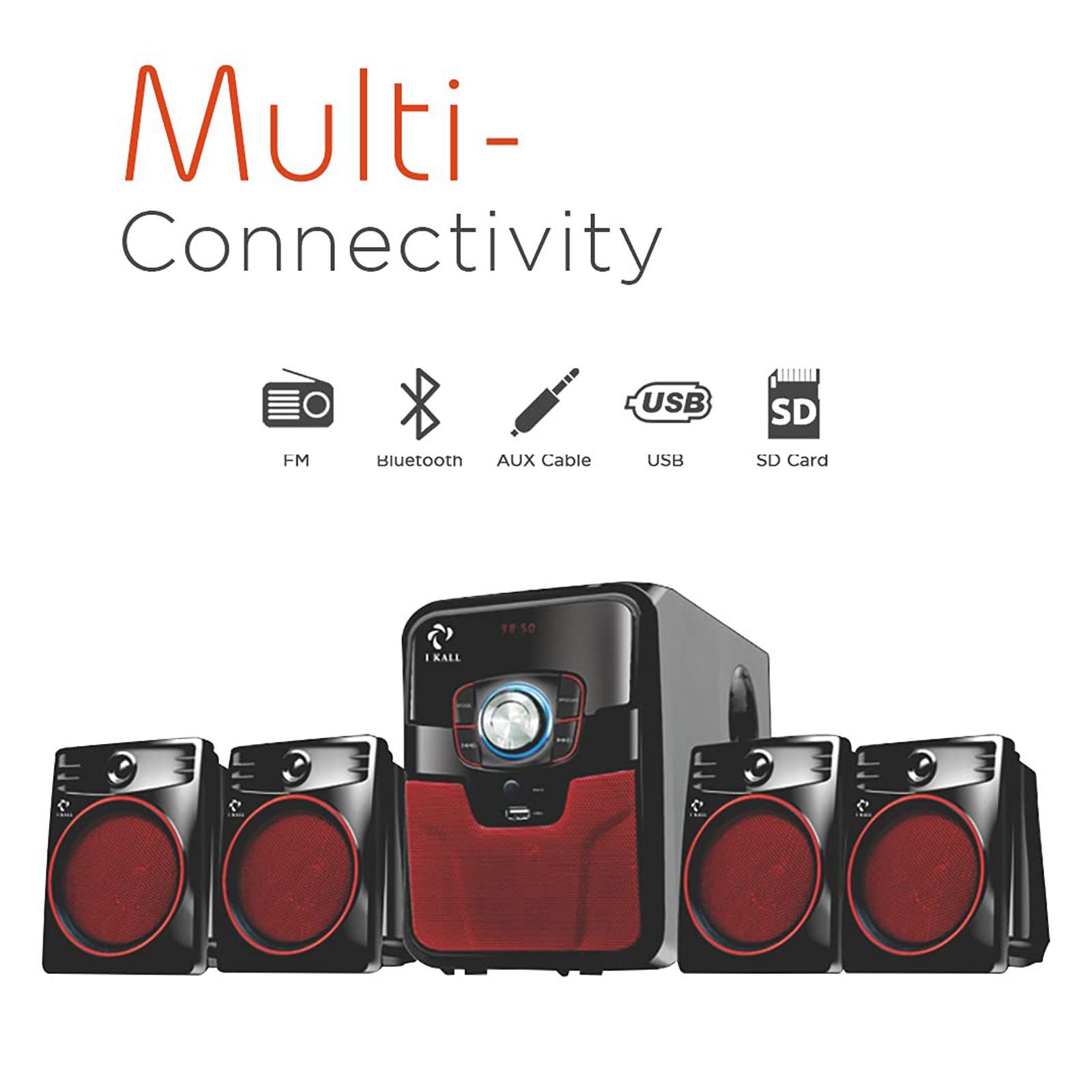 I KALL IK-405 60W Bluetooth Home Theatre with Remote (Immersive Sound, 4.1 Channel, Black)_9