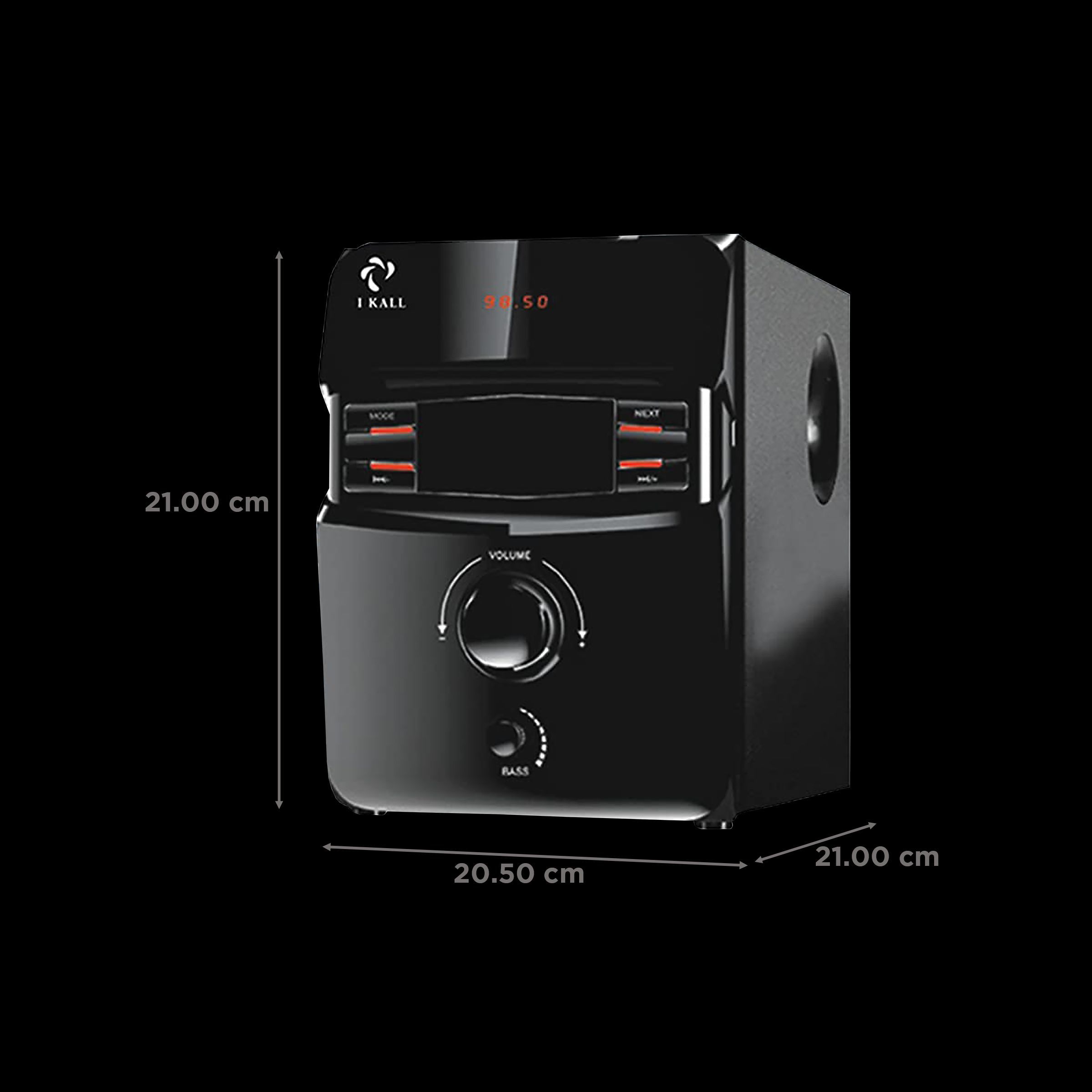 I KALL IK-407 60W Bluetooth Home Theatre with Remote (Deep Bass, 4.1 Channel, Black)_4