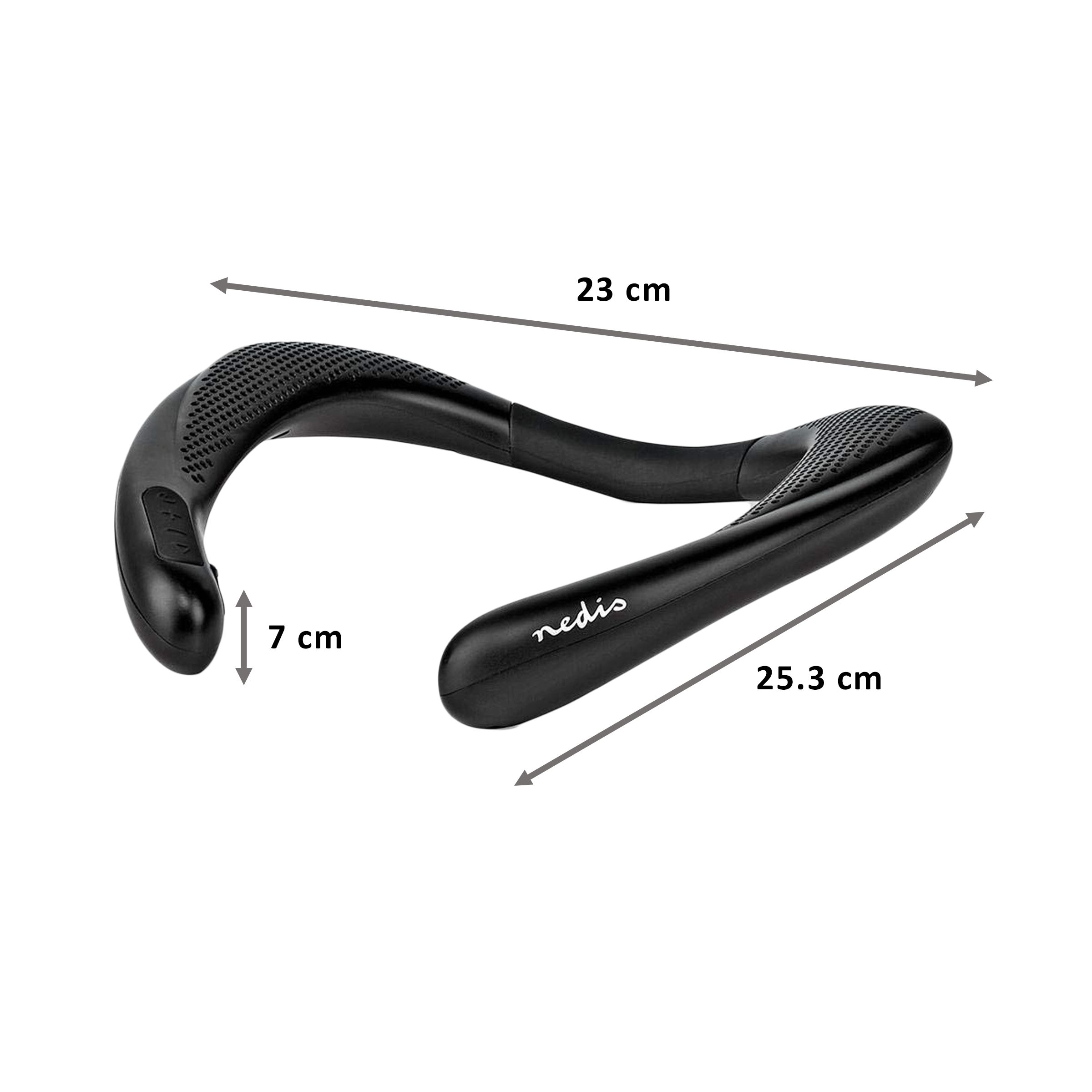 nedis 9 Watts Portable Bluetooth Speaker (MicroSD Card Supported, SPBT5000BK, Black)_2