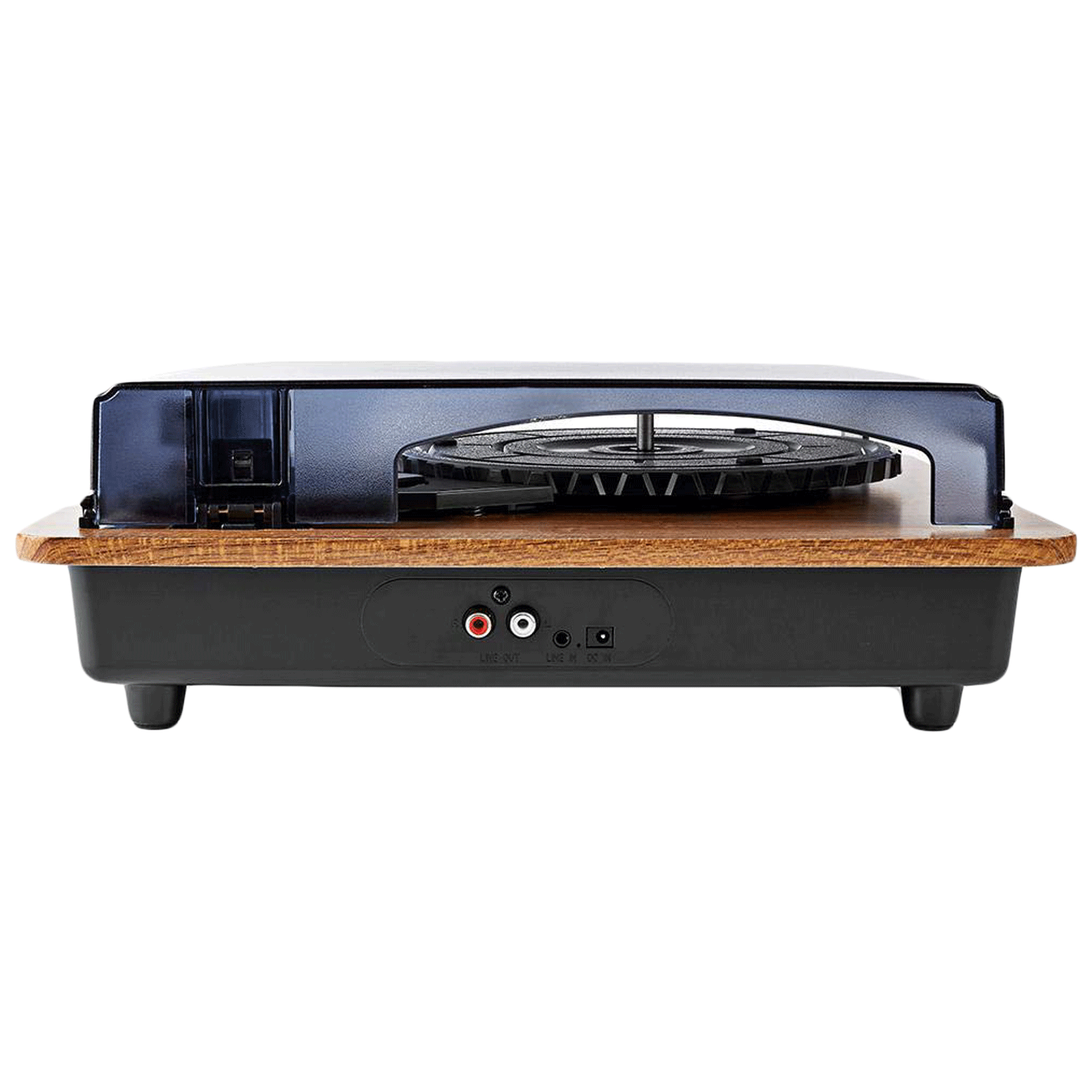 nedis Turntable 9 Watts Portable Bluetooth Speaker (Built-in Pre Amplifier, TURN200BN, Brown)_6