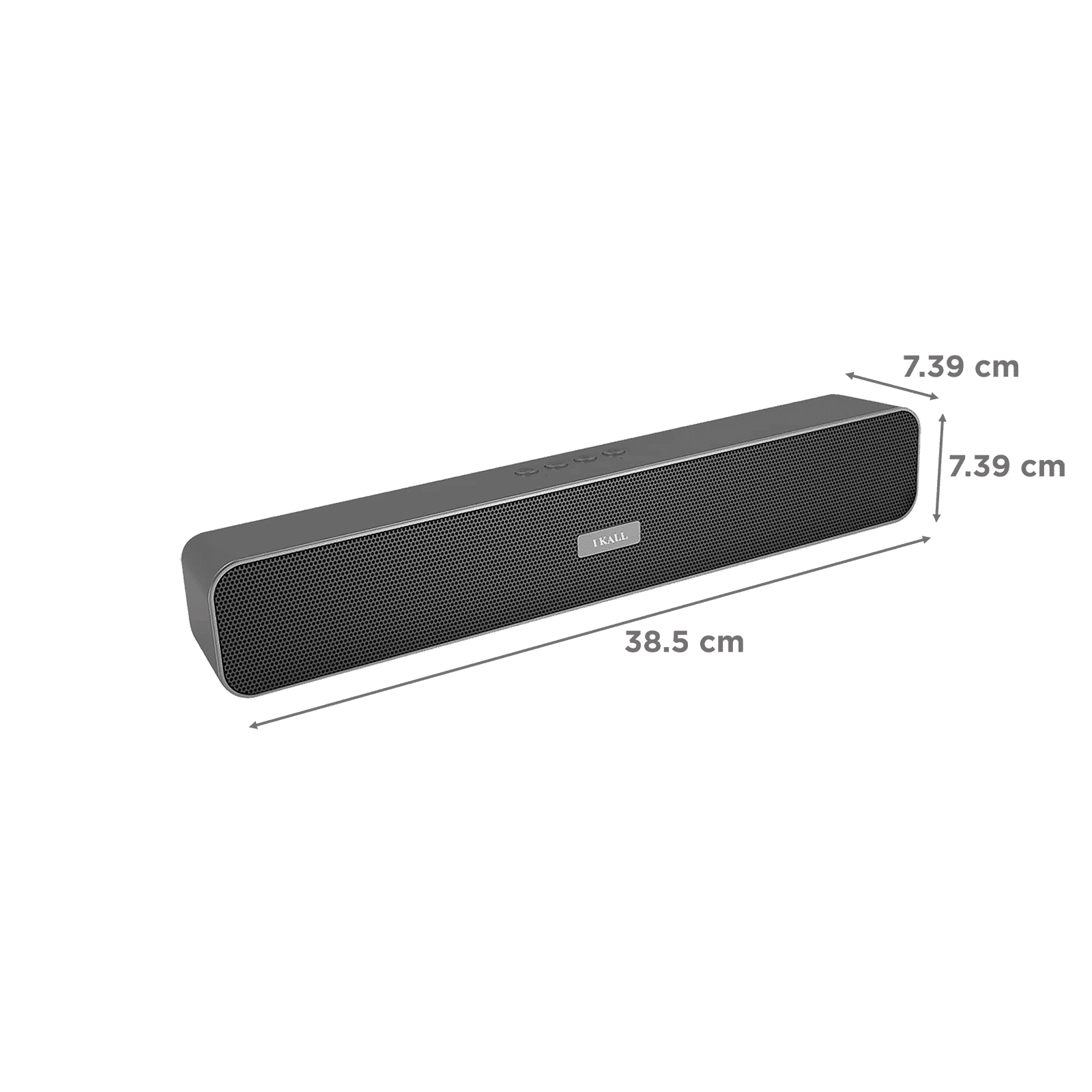 I KALL Portable Bluetooth Speaker 10W Sound Bar (Rich Bass, IK10, Black)_3