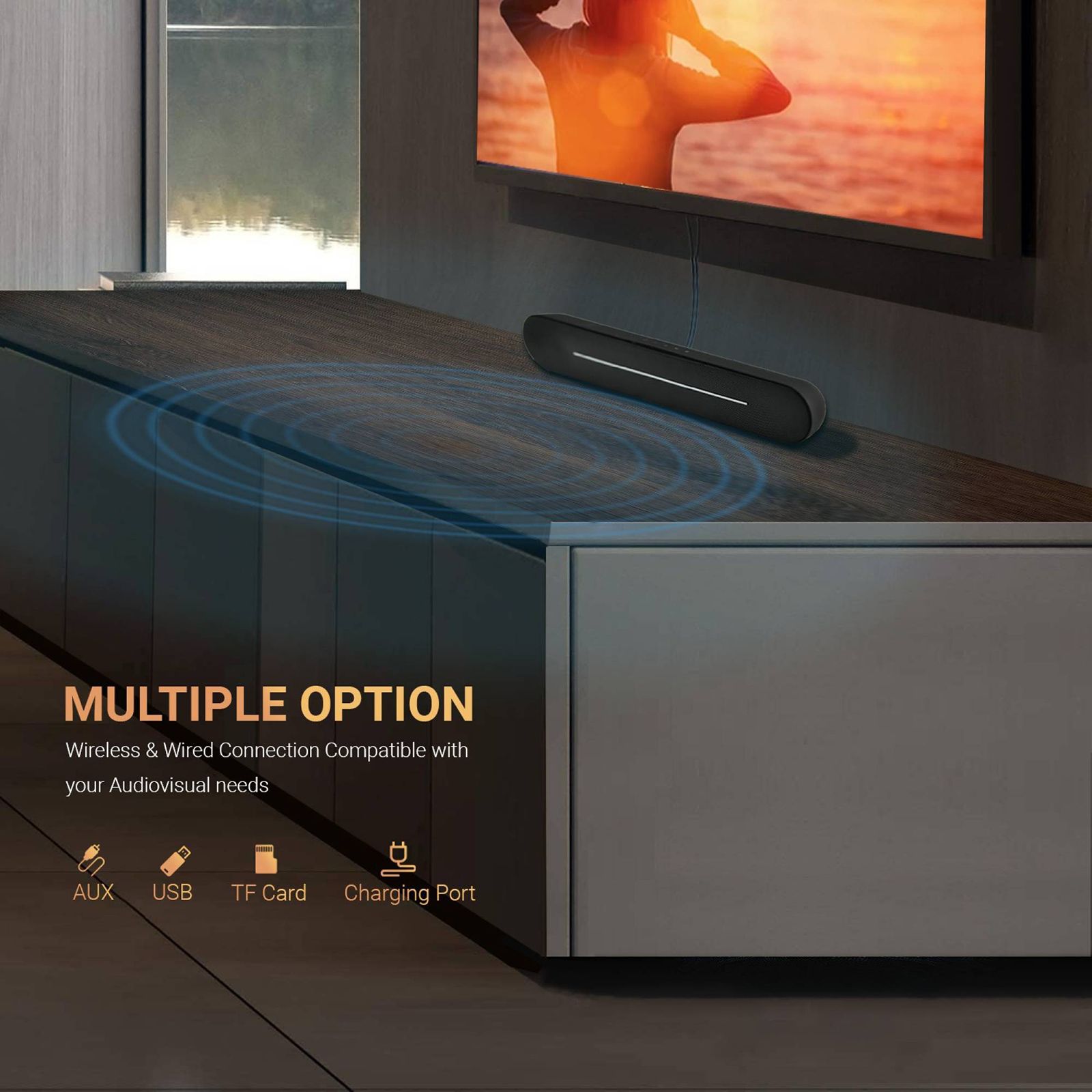 I KALL IK20 20W Bluetooth Soundbar (Stereo Effect, 2.0 Channel, Black)_7