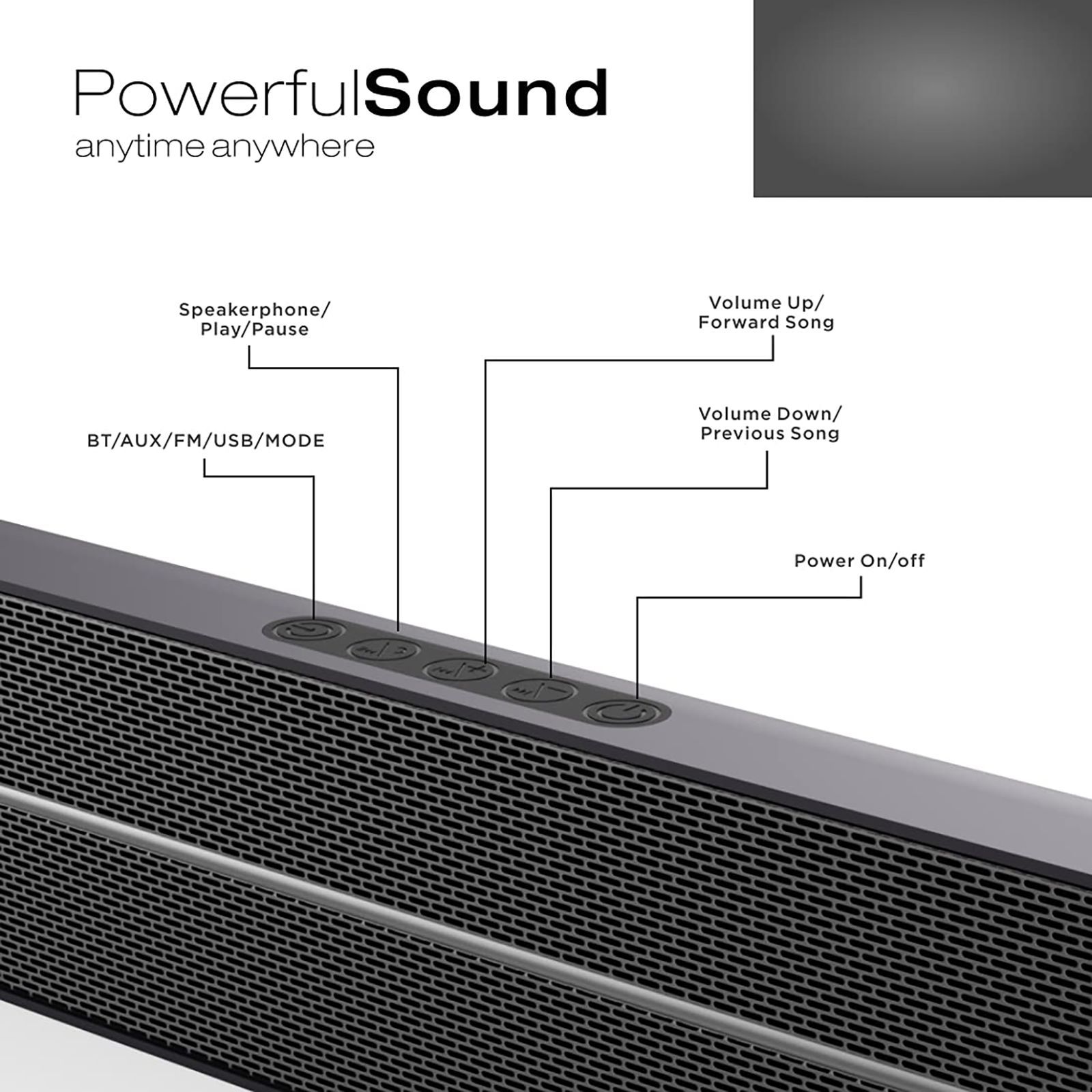 I KALL IK20 20W Bluetooth Soundbar (Stereo Effect, 2.0 Channel, Black)_6