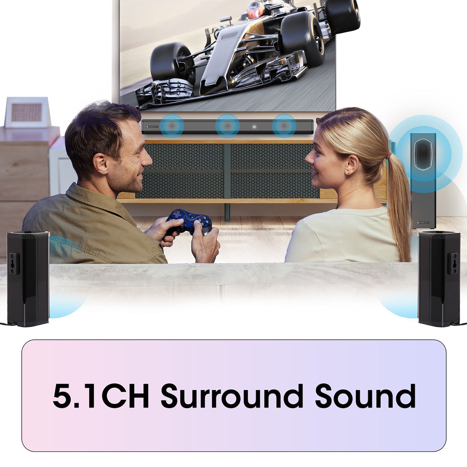 ZEBRONICS Zeb-Juke Bar 7400 Pro 180W Bluetooth Soundbar with Remote (Hi-Fidelity Audio, 5.1 Channel, Black)_10