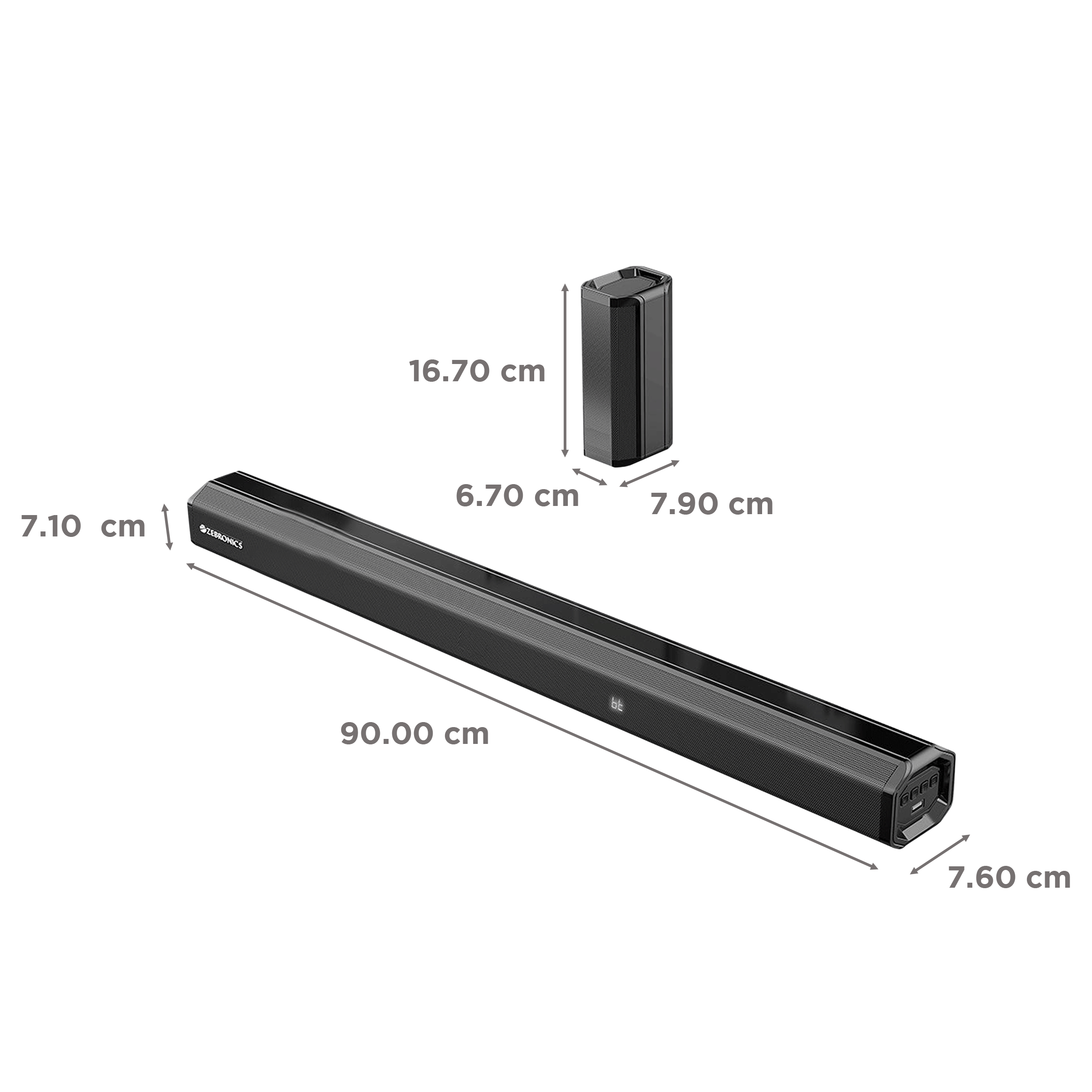 ZEBRONICS Zeb-Juke Bar 7400 Pro 180W Bluetooth Soundbar with Remote (Hi-Fidelity Audio, 5.1 Channel, Black)_4