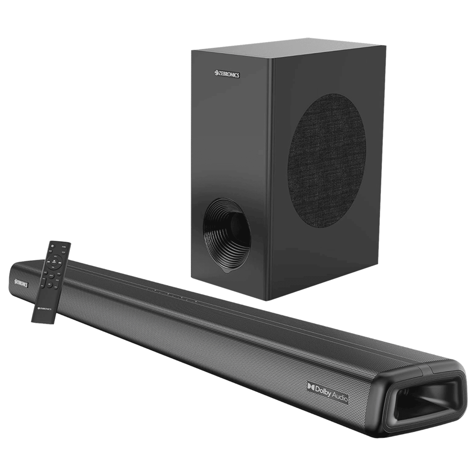 ZEBRONICS Zeb-Juke Bar 9200 DWS Pro 160W Bluetooth Soundbar with Remote (Dolby Digital Plus, 2.1 Channel, Black) ZEBRONICS Zeb-Juke Bar 9200 DWS Pro 160W Bluetooth Soundbar with Remote (Dolby Digital Plus, 2.1 Channel, Black)_1