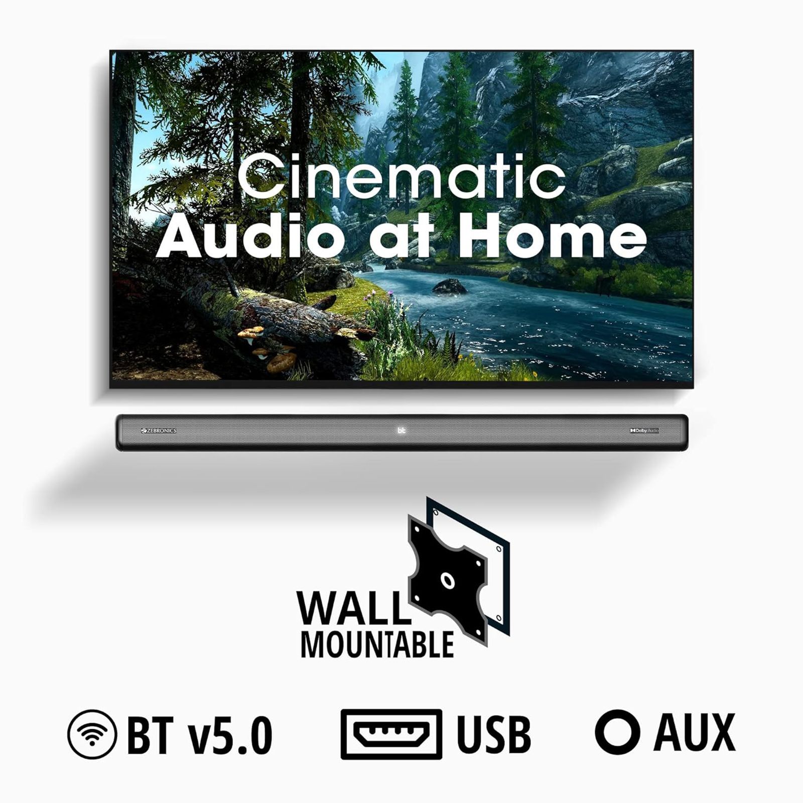 ZEBRONICS Zeb-Juke Bar 9200 DWS Pro 160W Bluetooth Soundbar with Remote (Dolby Digital Plus, 2.1 Channel, Black) ZEBRONICS Zeb-Juke Bar 9200 DWS Pro 160W Bluetooth Soundbar with Remote (Dolby Digital Plus, 2.1 Channel, Black)_8