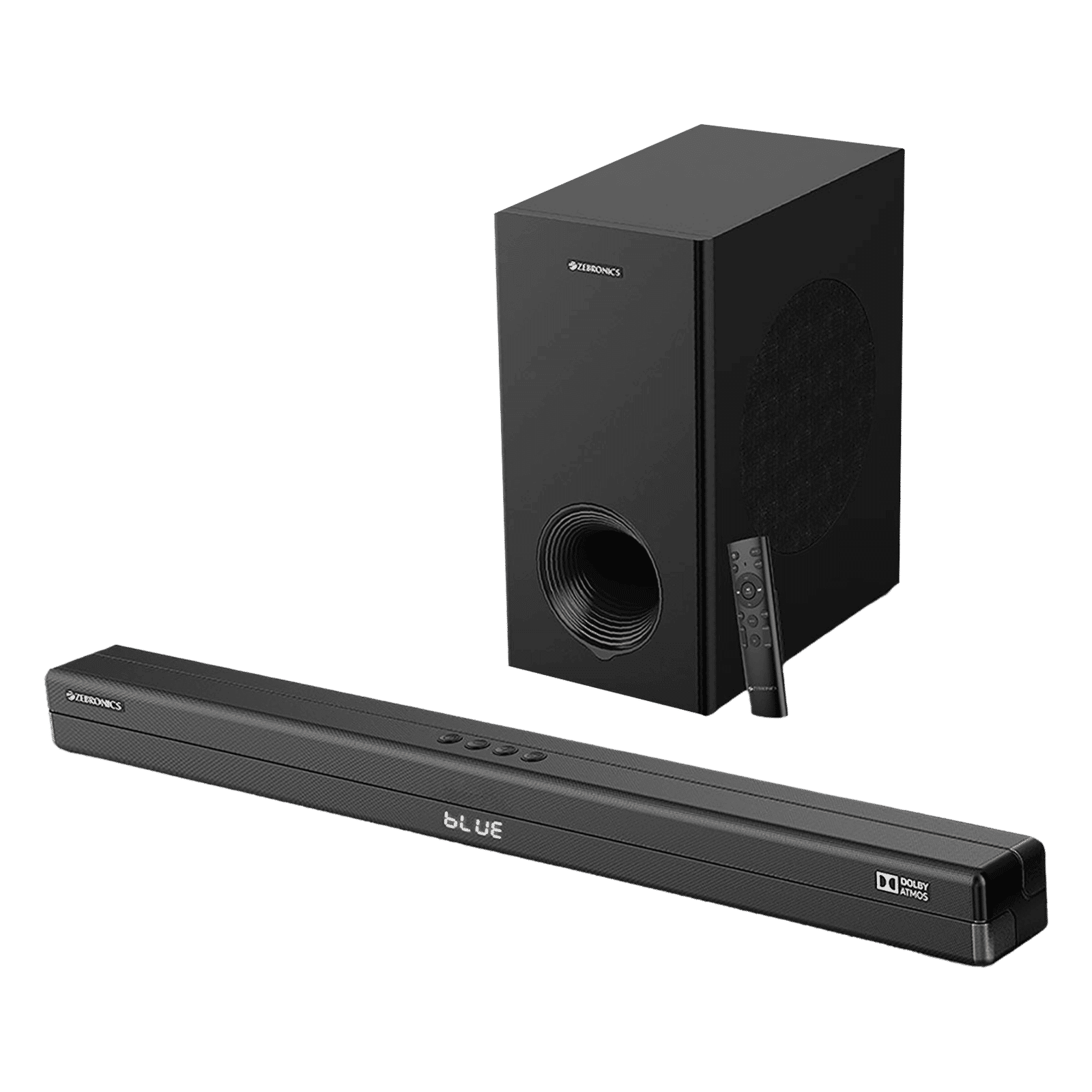 ZEBRONICS Zeb-Juke Bar 9700 450W Bluetooth Soundbar with Remote (Dolby Atmos, 2.1 Channel, Black) ZEBRONICS Zeb-Juke Bar 9700 450W Bluetooth Soundbar with Remote (Dolby Atmos, 2.1 Channel, Black)_1