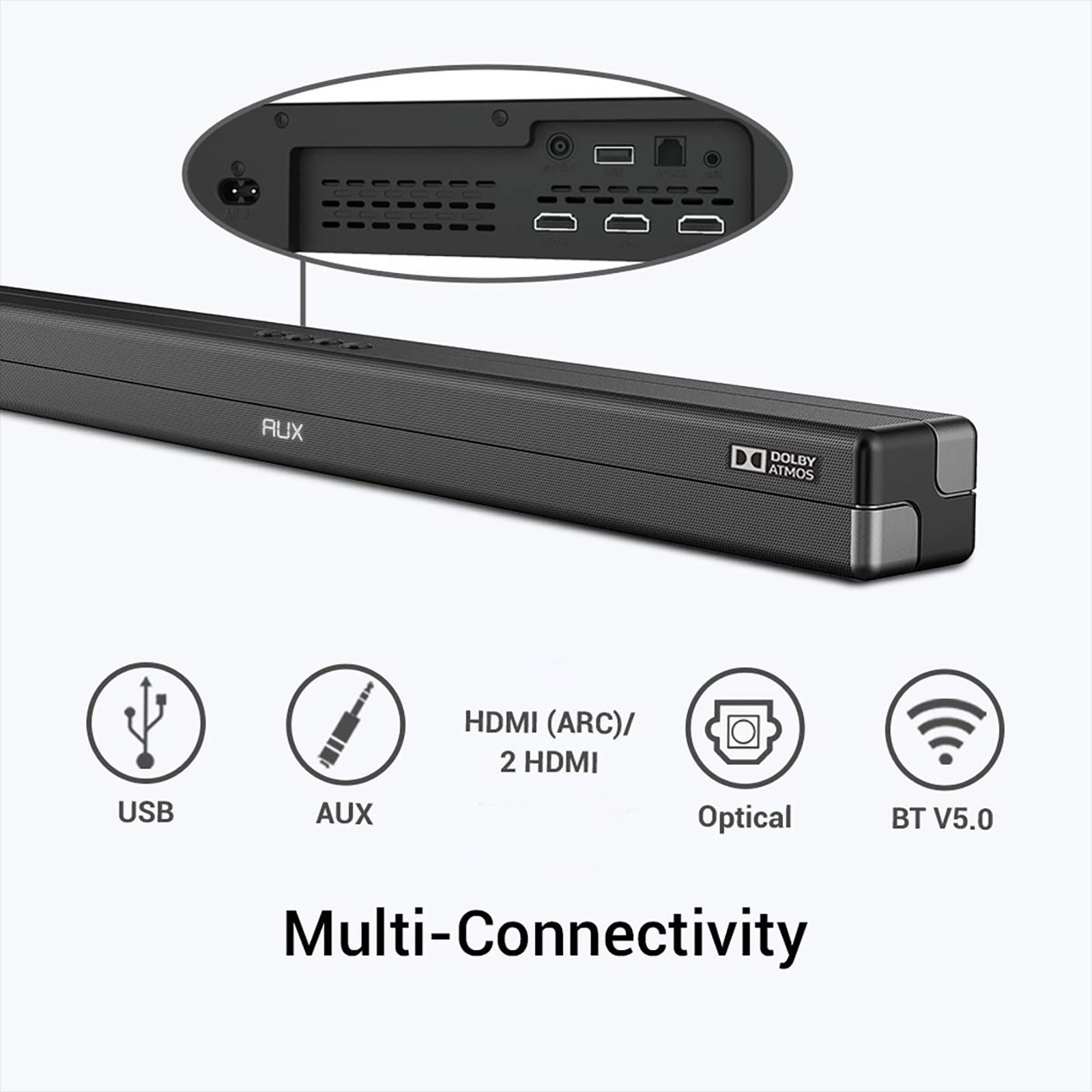 ZEBRONICS Zeb-Juke Bar 9700 450W Bluetooth Soundbar with Remote (Dolby Atmos, 2.1 Channel, Black) ZEBRONICS Zeb-Juke Bar 9700 450W Bluetooth Soundbar with Remote (Dolby Atmos, 2.1 Channel, Black)_9