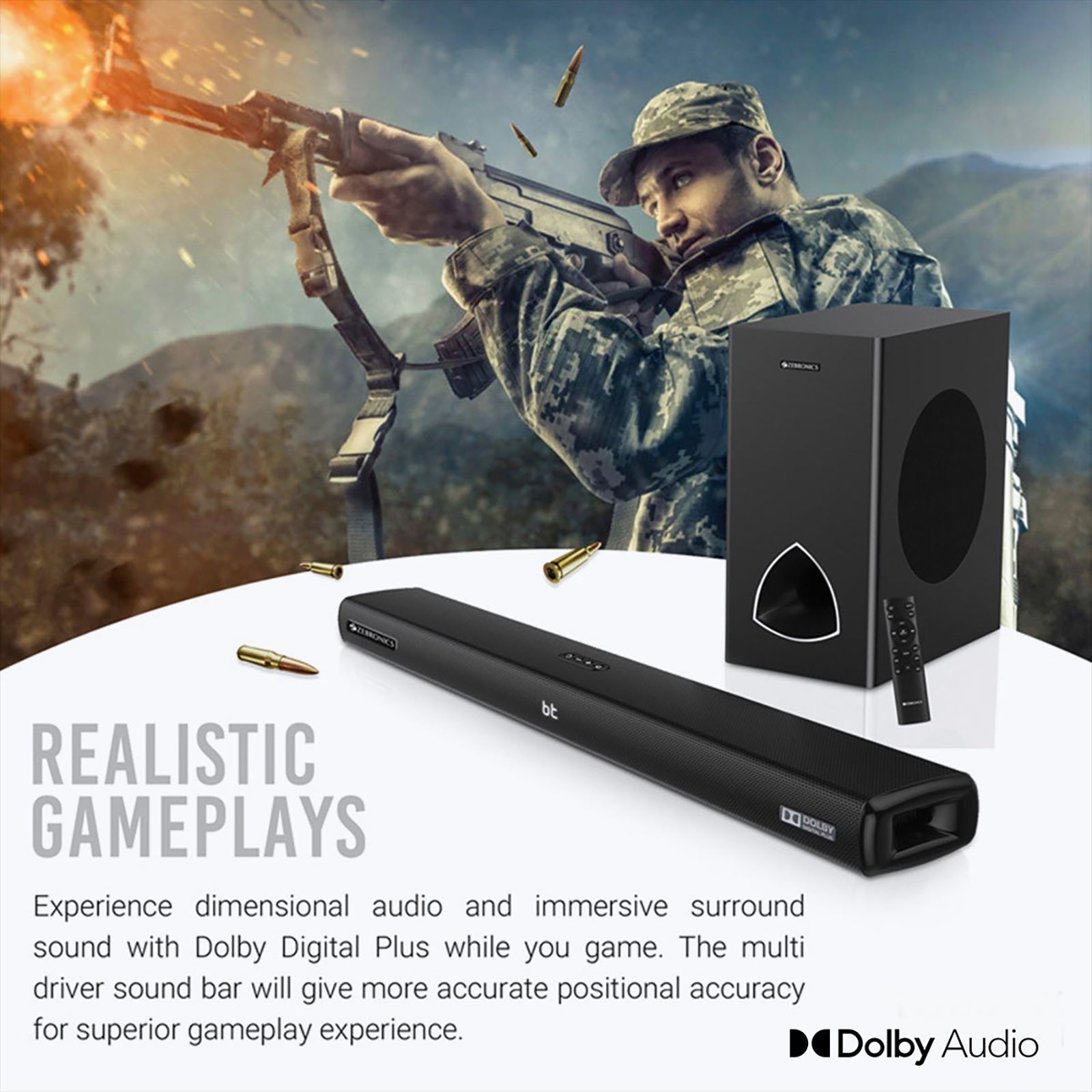 ZEBRONICS Zeb-Juke Bar 9001 Pro 120W Bluetooth Soundbar with Remote (Dolby Digital Plus, 2.1 Channel, Black) ZEBRONICS Zeb-Juke Bar 9001 Pro 120W Bluetooth Soundbar with Remote (Dolby Digital Plus, 2.1 Channel, Black)_11