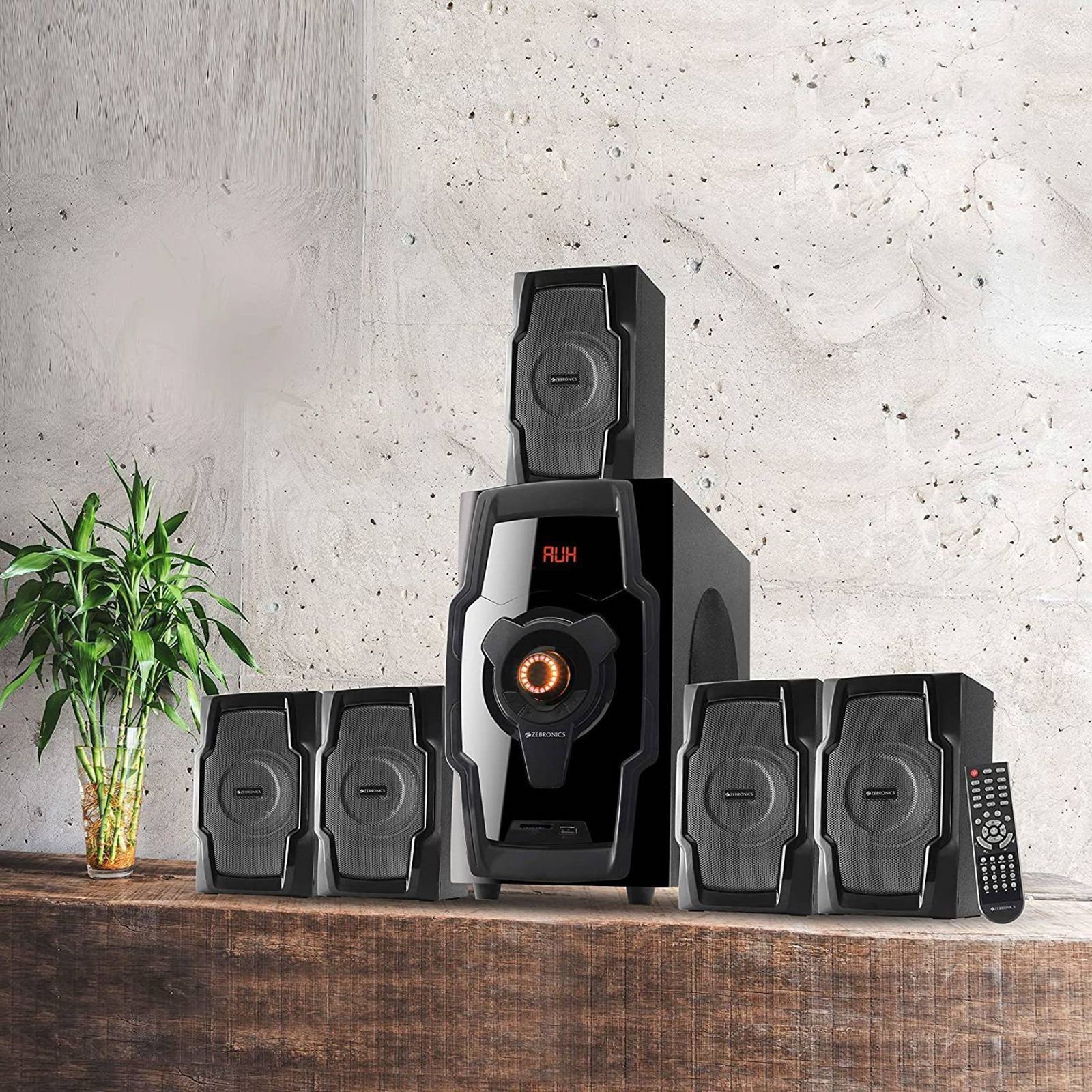 ZEBRONICS Zeb-BT8490RUCF 80W Multimedia Speaker (Built-in FM Radio, 5.1 Channel, Black)_7