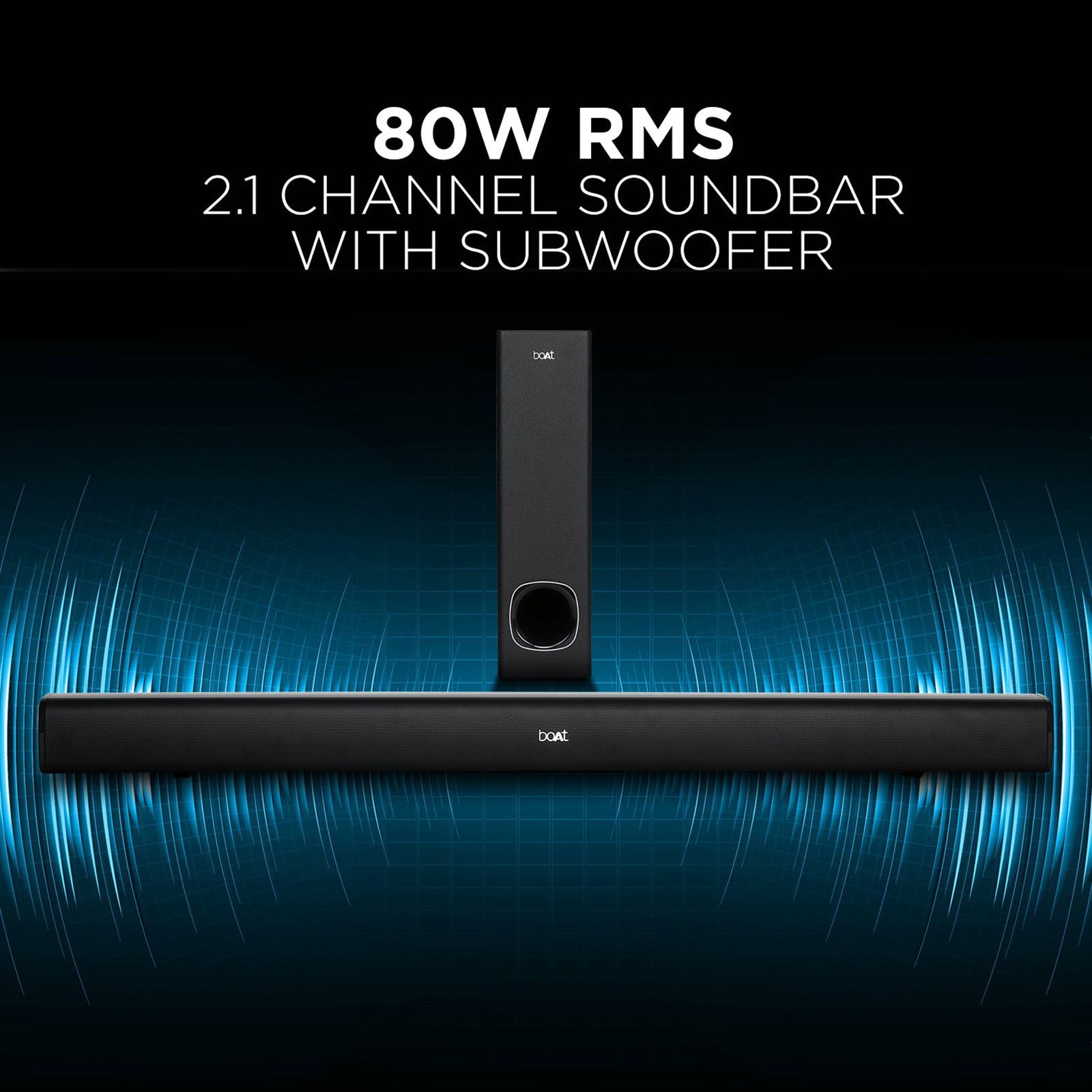 boAt Aavante Bar 1200 80W Bluetooth Soundbar with Remote (Stereo Surround Sound, 2.1 Channel, Black)_15