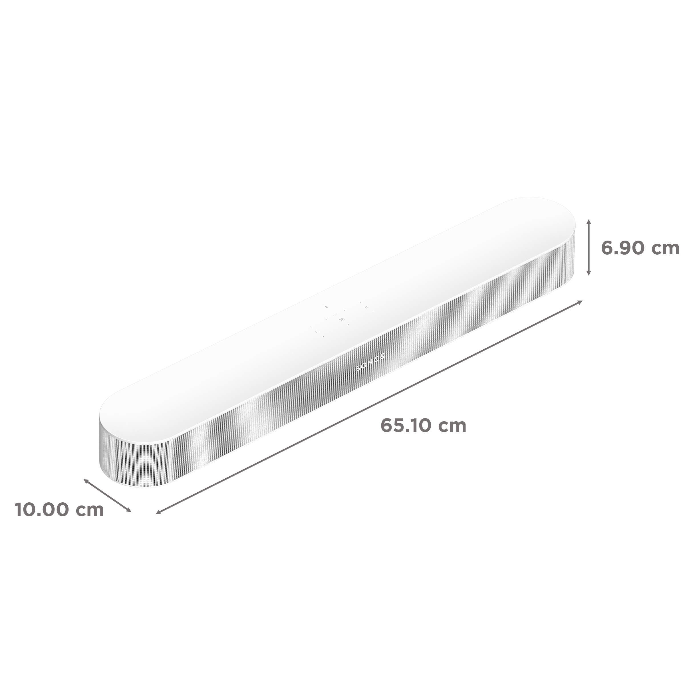 SONOS Beam Gen 2 250W Soundbar with Remote (Dolby Atmos, Stereo Channel, White)_3