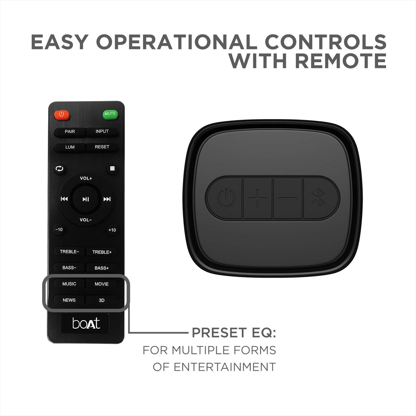 boAt Aavante Bar 1150 60W Bluetooth Soundbar with Remote (Surround Sound, 2.0 Channel, Black) boAt Aavante Bar 1150 60W Bluetooth Soundbar with Remote (Surround Sound, 2.0 Channel, Black)_9