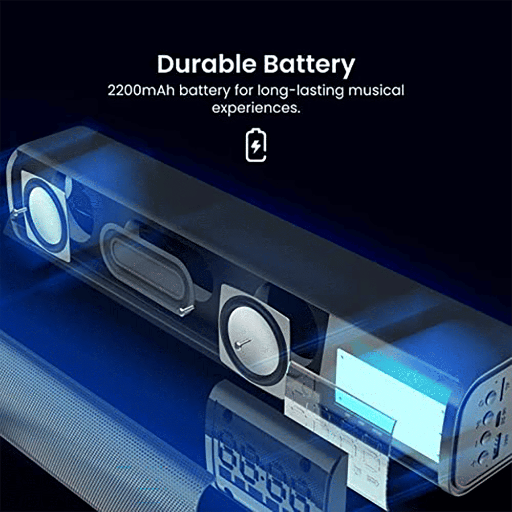 PORTRONICS Decibel I 10W Bluetooth Soundbar (Stereo Sound, 2.1 Channel, Black)_6